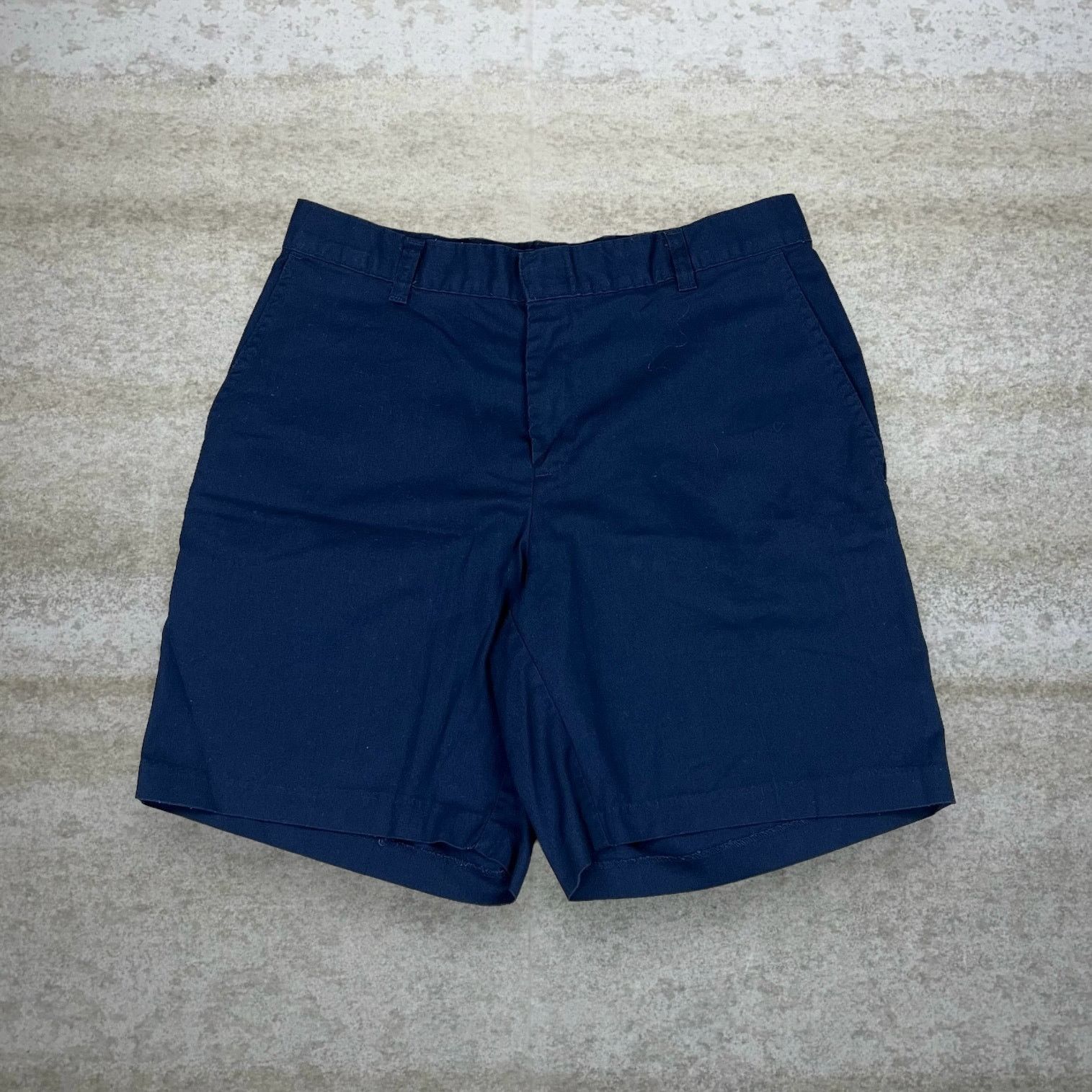 Dickies Vintage 90s Dickies Khakis Shorts 30x9 Navy Blue 9" Inseam Size 30" / US 8 / IT 44 - 2 Thumbnail