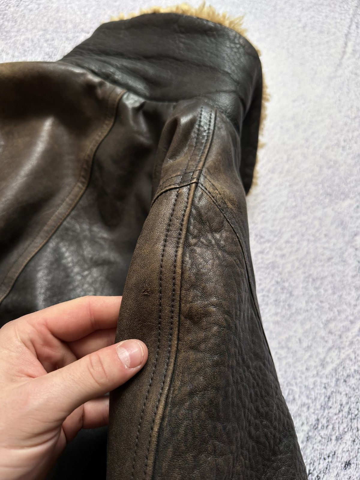 Marithe + Francois Girbaud Archive Marithe+FRANCOIS GIRBAUD Leather Jacket Rare! Size US M / EU 48-50 / 2 - 19 Thumbnail