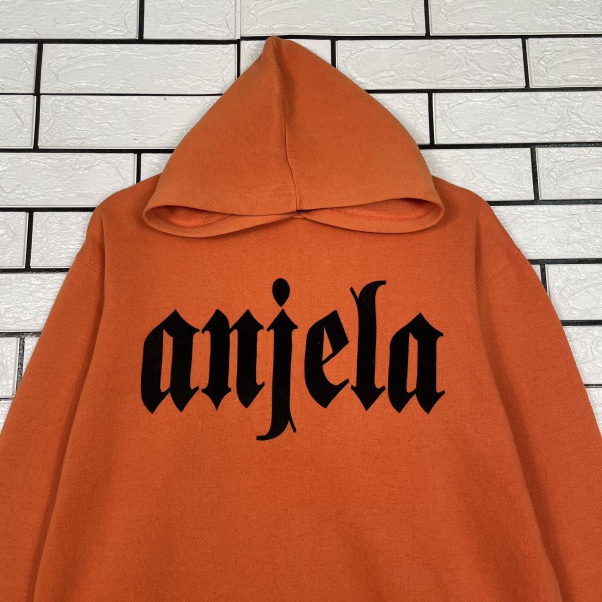Japanese Brand Japanese Brand Triple Rund Angela Pullover Orange Hoodie Size US M / EU 48-50 / 2 - 2 Thumbnail