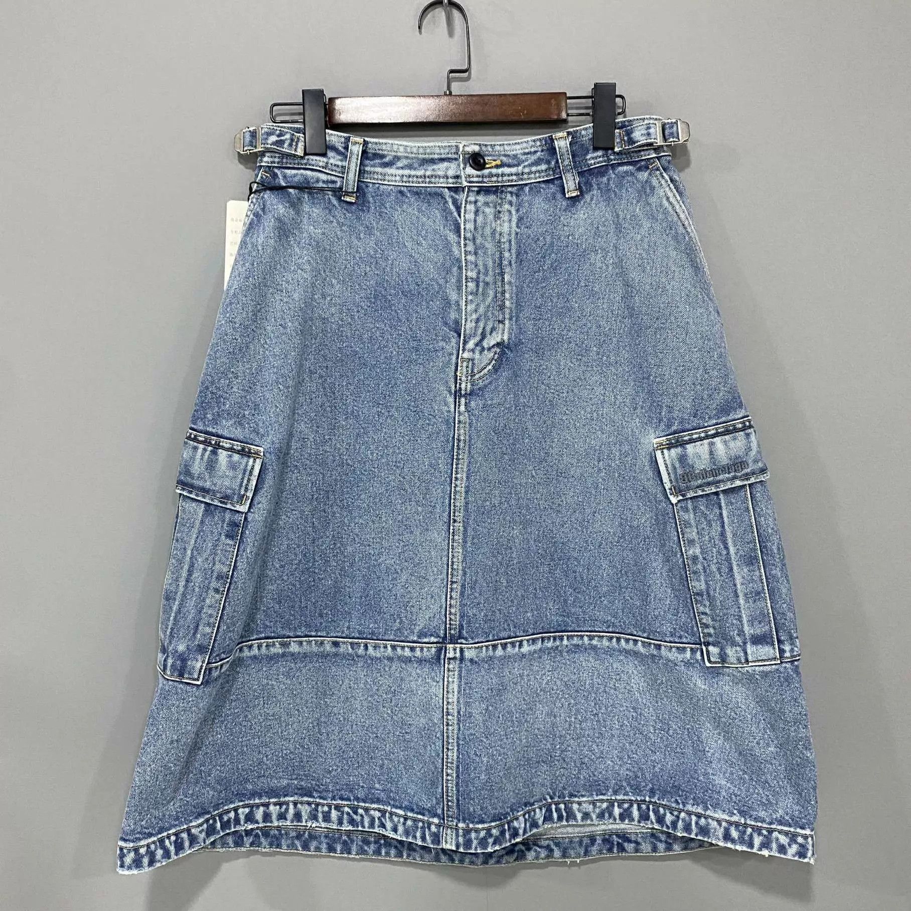 Balenciaga Balenciaga Utility Denim Midi Skirt Women's 34 Size 24" / US 00 / IT 34 - 1 Thumbnail