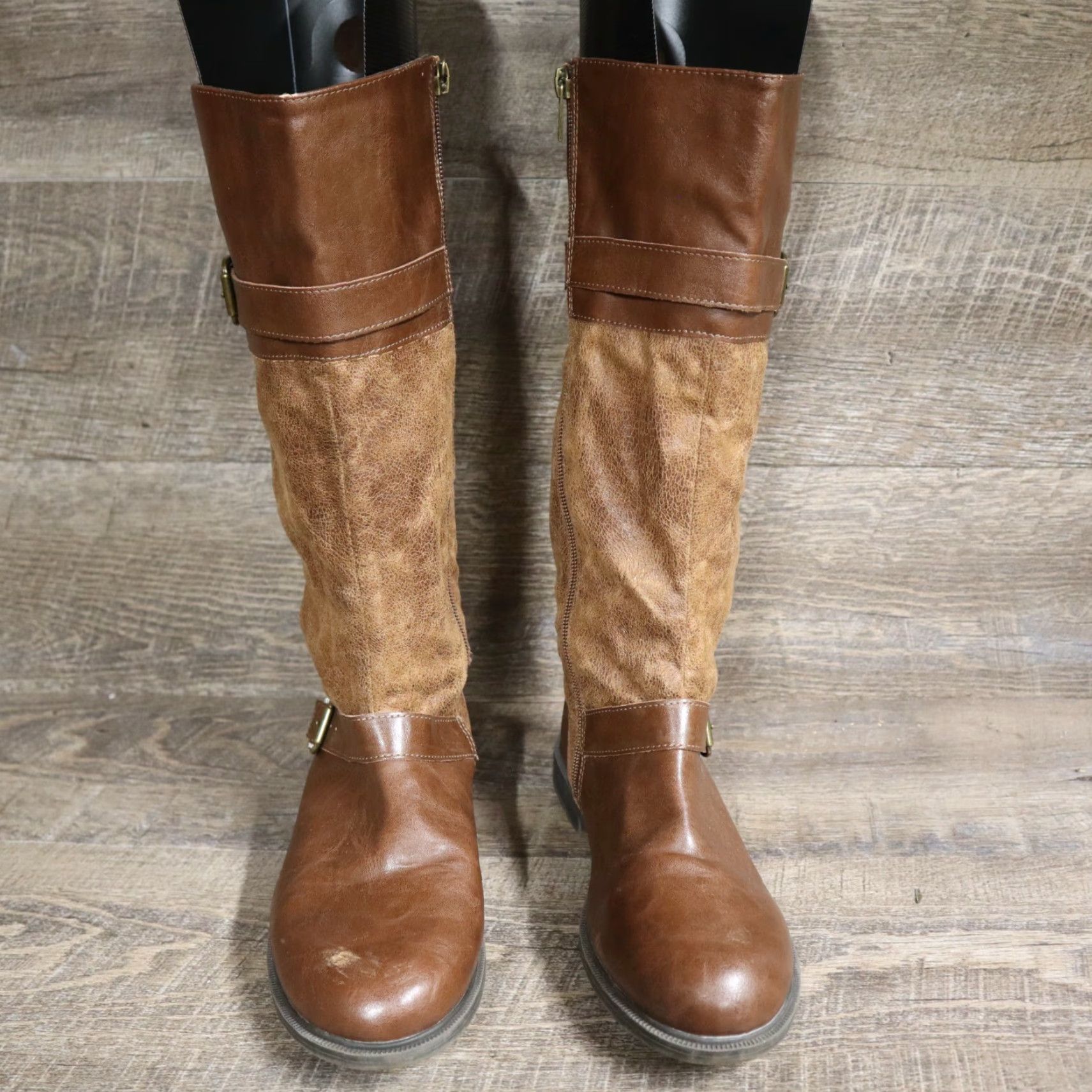 Nine West VINTAGE Nine West Casey Boots Brown Leather Women Size 4 Boots Womens Size US 4 / IT 34 - 3 Thumbnail