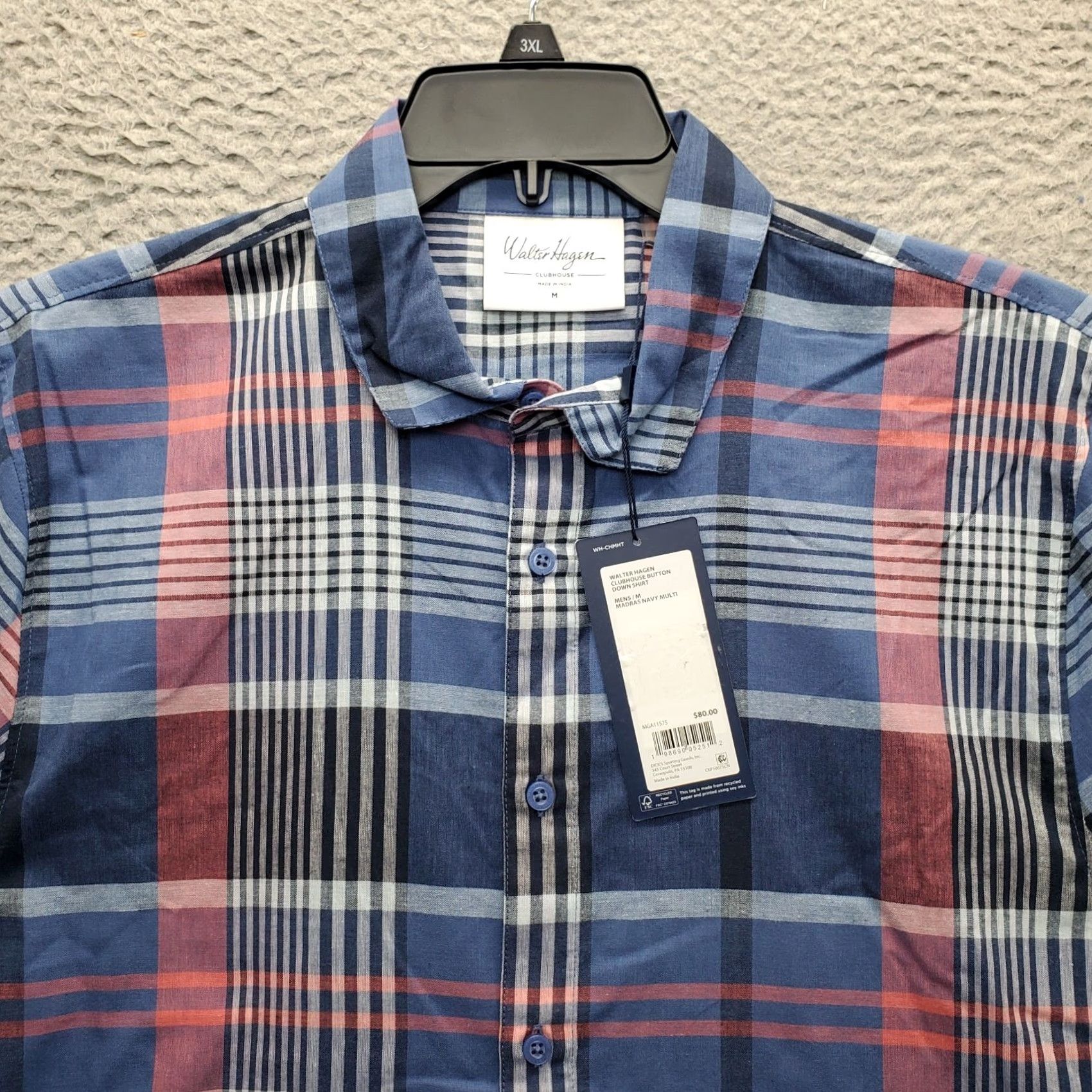 Vintage Walter Hagen Golf Shirt Mens Medium Multi Plaid Short Sleeve Collared Button Up Size US M / EU 48-50 / 2 - 5 Thumbnail