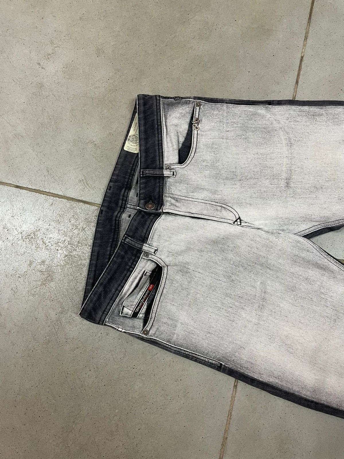 Diesel Diesel Jeans Black/White Denim Size US 32 / EU 48 - 4 Thumbnail