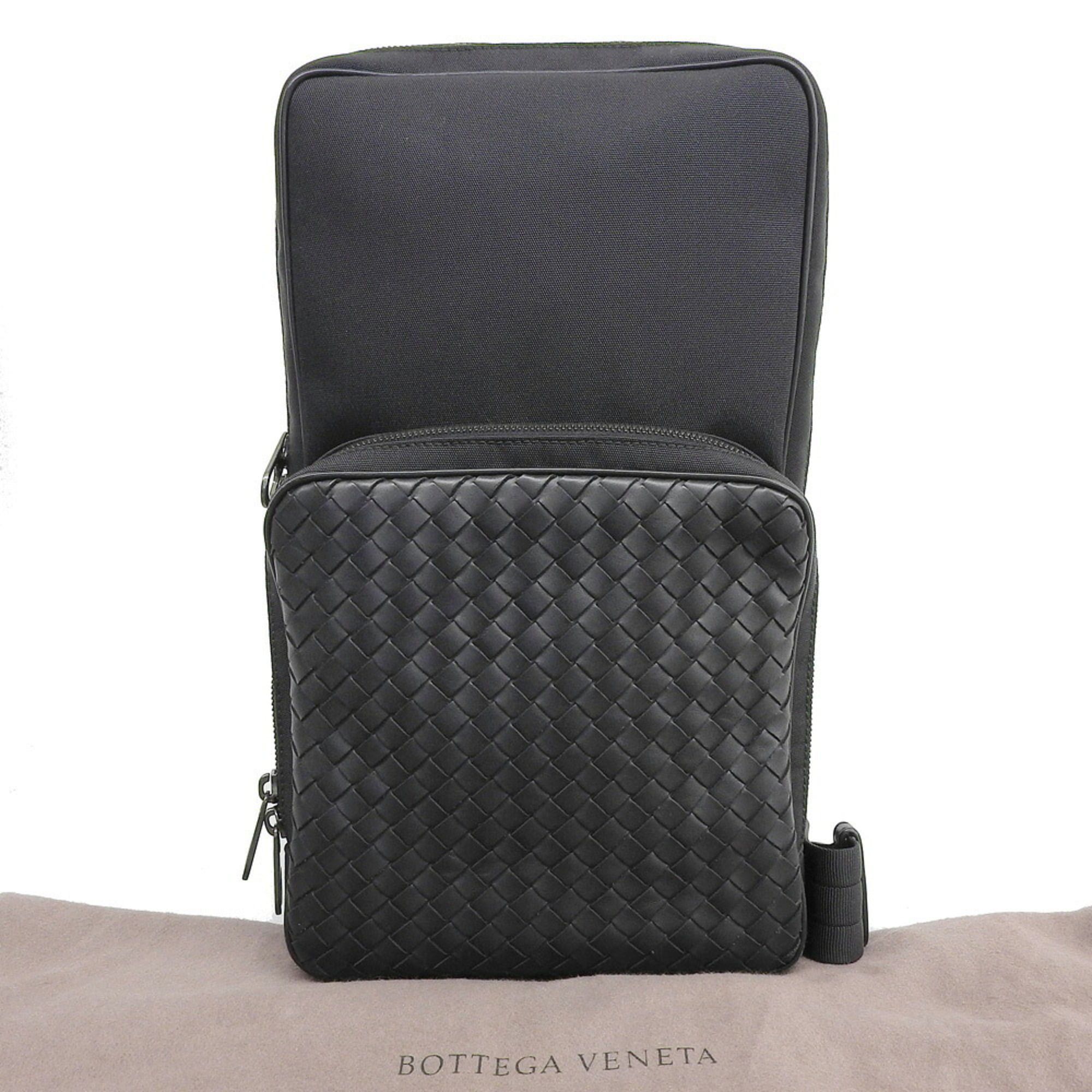 Bottega Veneta Bottega Veneta Intrecciato Body Bag 520117 VAYE3 1000 Leather/Canvas Size ONE SIZE - 1 Thumbnail