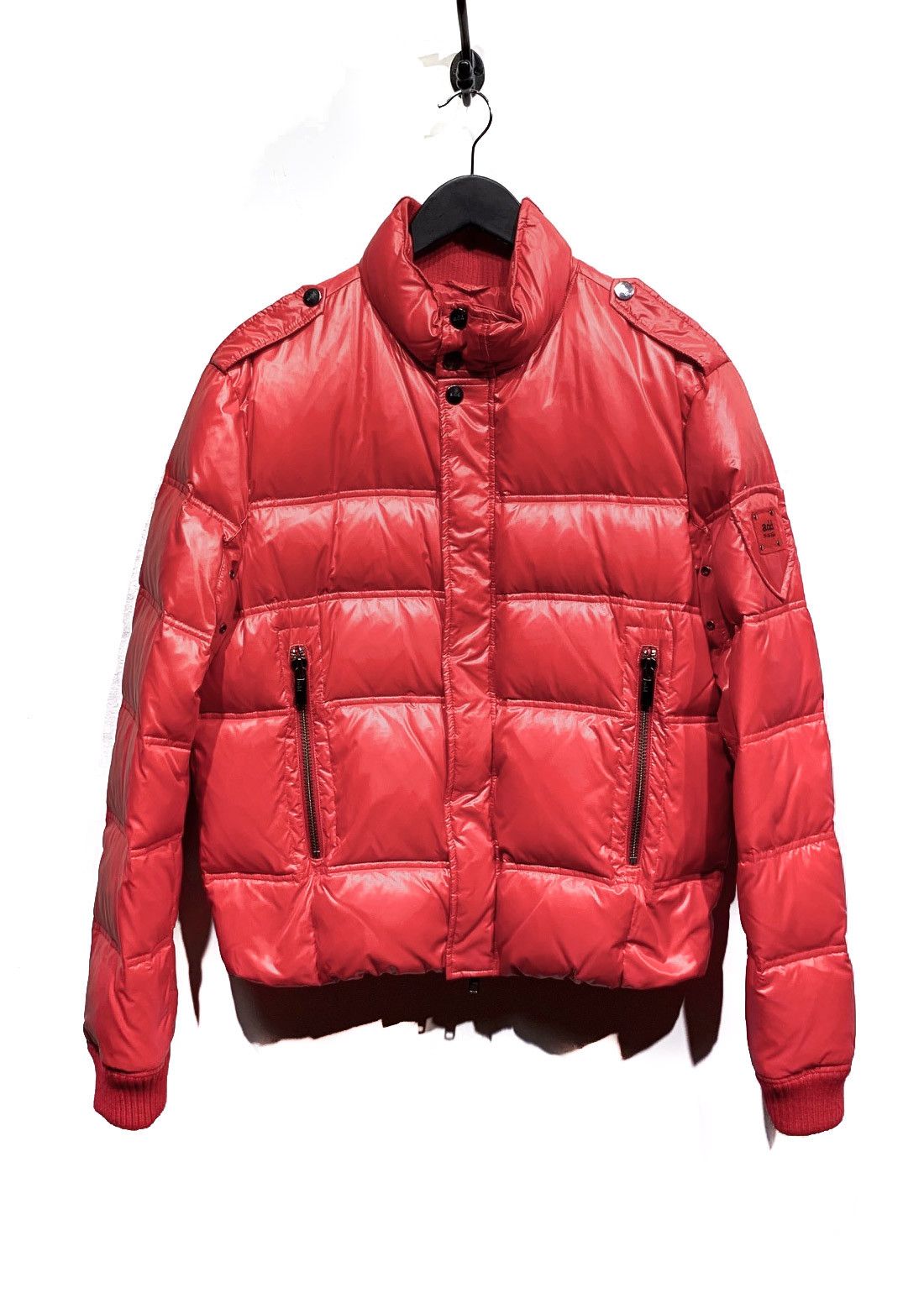 Add Add Red Down Filled Puffer Bomber Jacket Size US M / EU 48-50 / 2 - 1 Thumbnail
