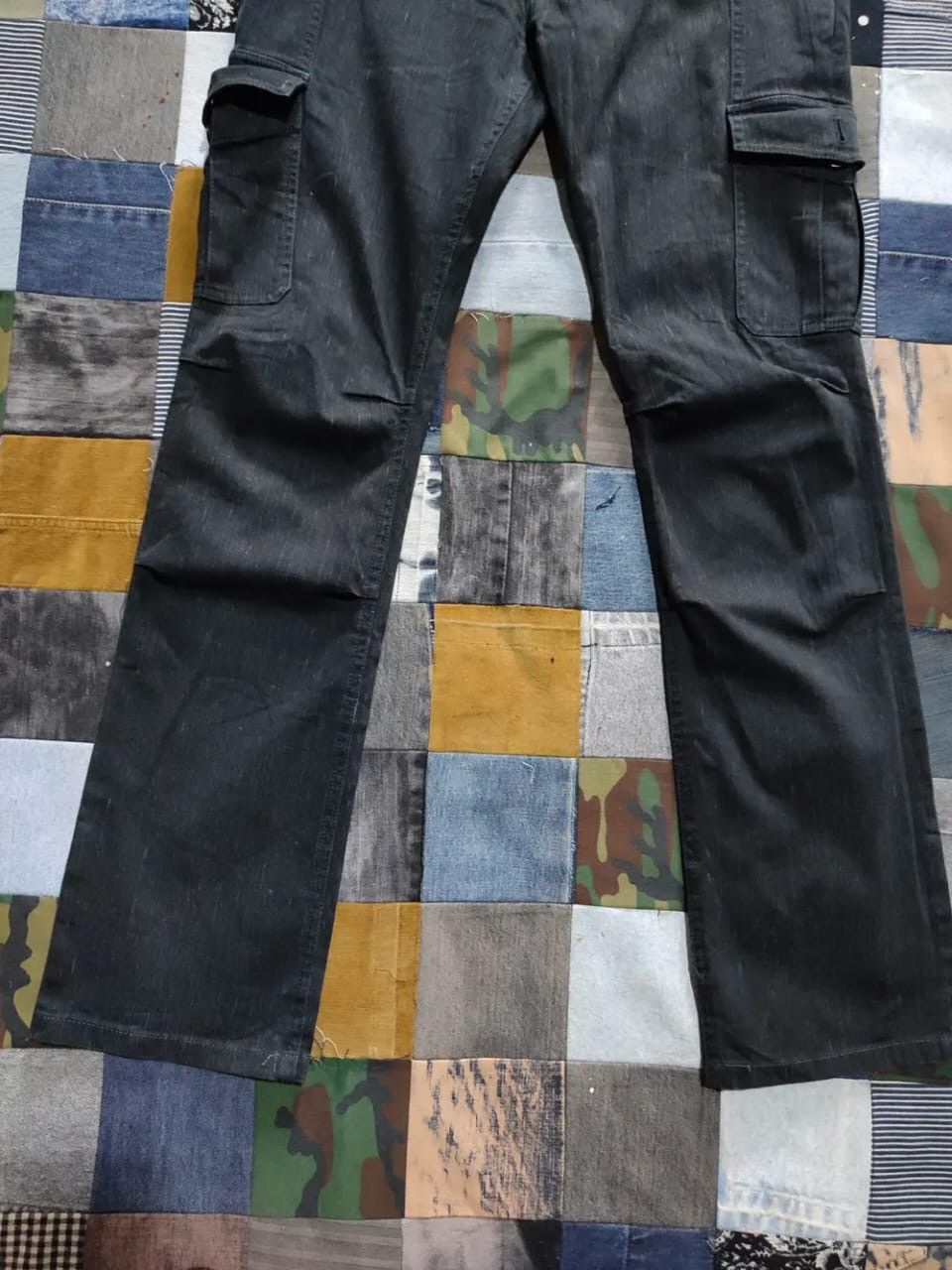 Katharine Hamnett London Hamnett Stripe Cargo Low Rise Pants Size US 29 - 3 Thumbnail