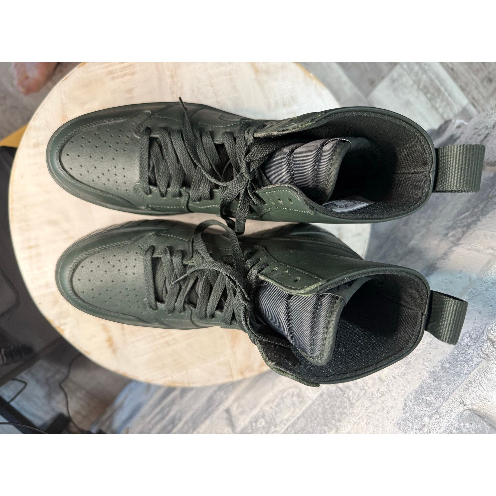 Jordan Brand Jordan 1 High Brooklyn Dark Spruce Green 10w 8.5m Size US 10 / IT 40 - 2 Thumbnail