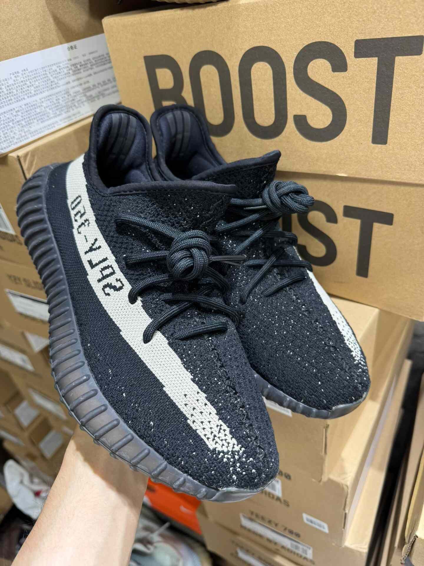 Adidas Adidas YEEZY3 Black Lowtop Sneakers 42 Men Size US 9 / EU 42 - 1 Thumbnail