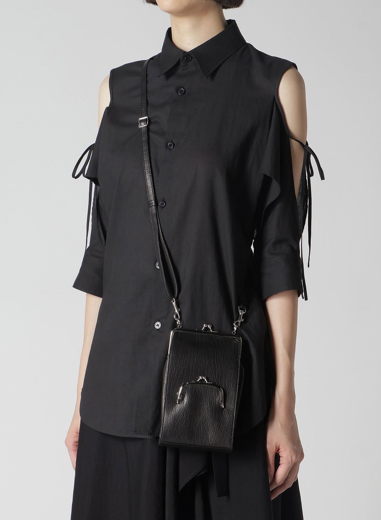 Yohji Yamamoto Yohji Yamamoto Femme - GOAT SKIN SMARTPHONE SHOULDER CASE Size ONE SIZE - 1 Thumbnail