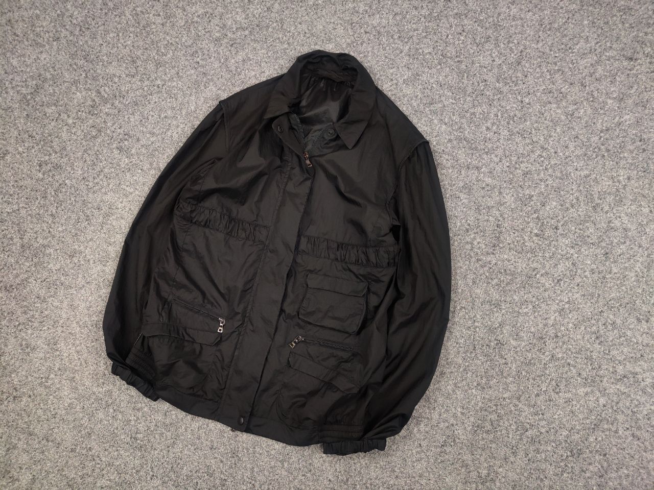 Prada Rare Prada AW07 Black Label Nylon Cargo Zip Pocket Jacket Size S / US 4 / IT 40 - 2 Thumbnail