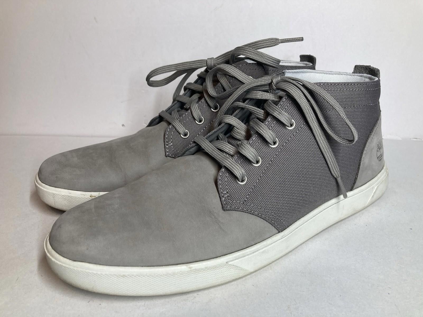 Timberland Men’s Size 10.5 Timberland Gray Davis Square Fabric Leather Size US 10.5 / EU 43-44 - 1 Thumbnail