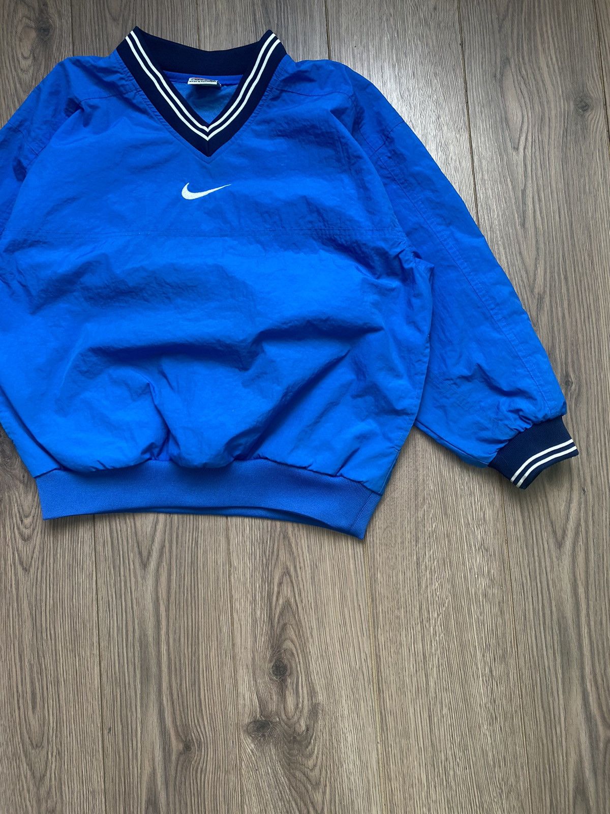 Nike × Vintage Vintage Nike Nylon Sweatshirt Swoosh Logo Size US S / EU 44-46 / 1 - 3 Thumbnail