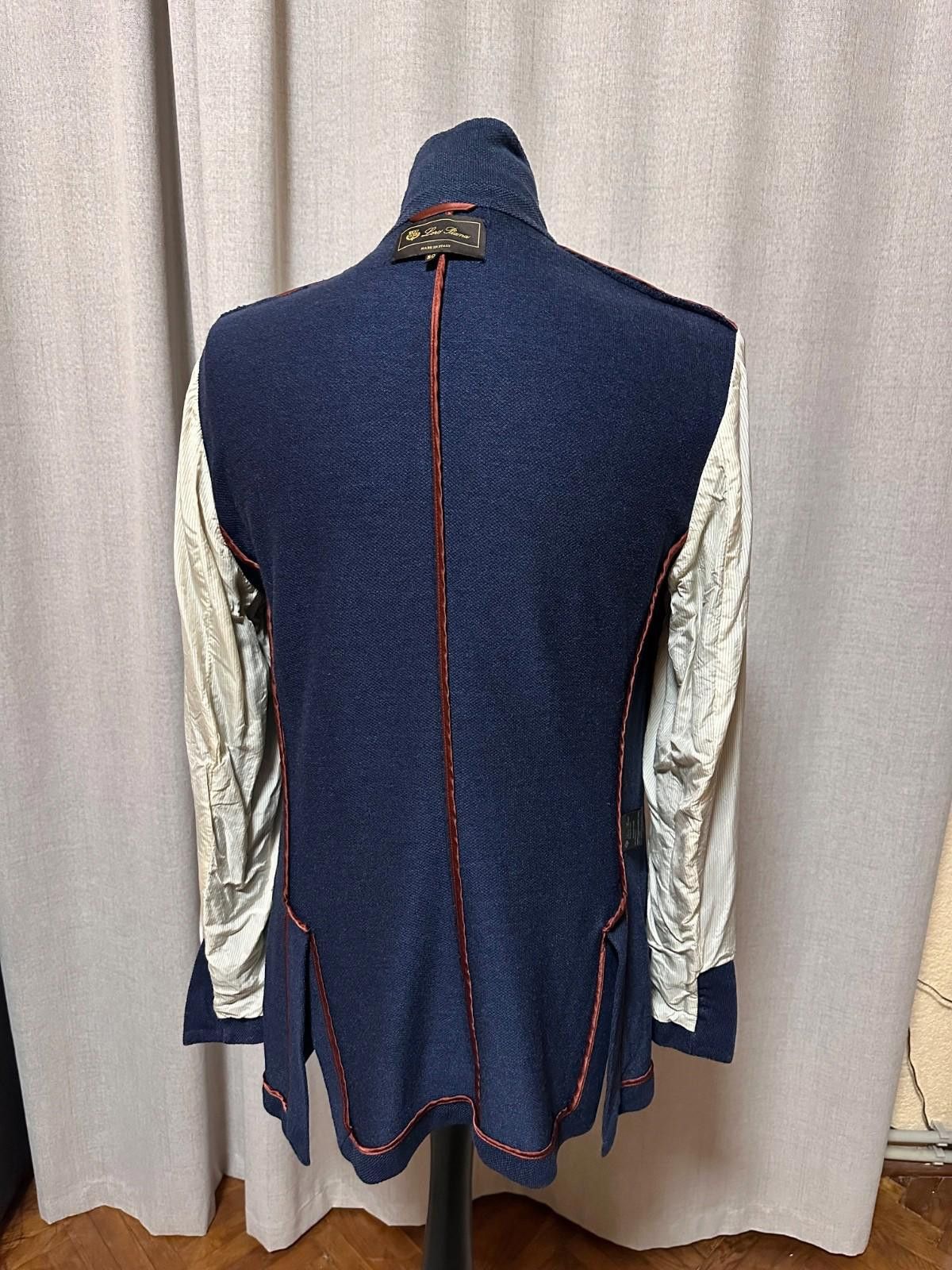 Loro Piana Loro Piana Blazers Blue Silk and Cashmere Sz 50 Size 50R - 9 Thumbnail