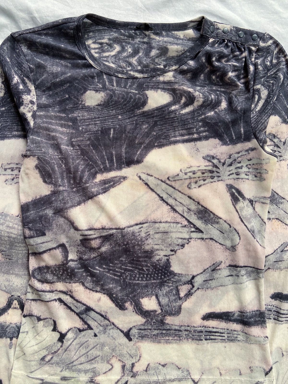 If Six Was Nine JAPANESE BRAND MESH TOP PRINTED LONG SLEEVE Size US S / EU 44-46 / 1 - 4 Thumbnail