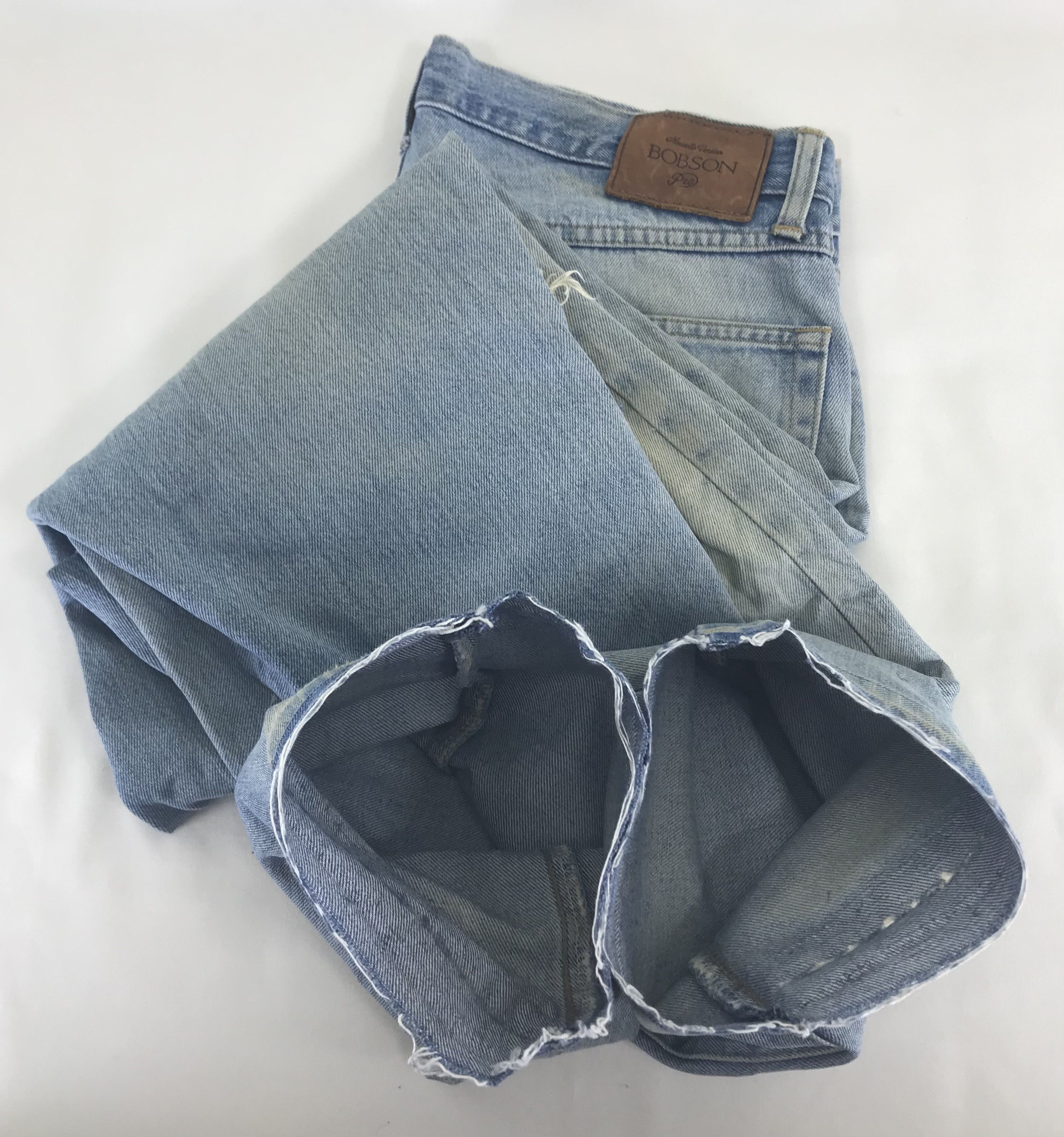 Vintage Vintage Bobson Light Wash Distressed Jeans Size US 34 / EU 50 - 13 Thumbnail