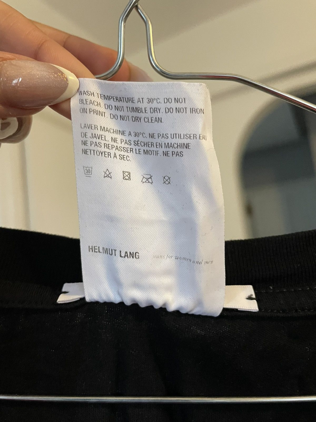 Helmut Lang Helmut Lang black unisex Standard Tee Shirt Size US XL / EU 56 / 4 - 7 Thumbnail