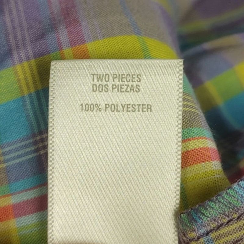 Other Carter's Women's 10 Stretch Yellow/Purple/Blue Plaid Pants Size 32" / US 10 / IT 46 - 4 Thumbnail