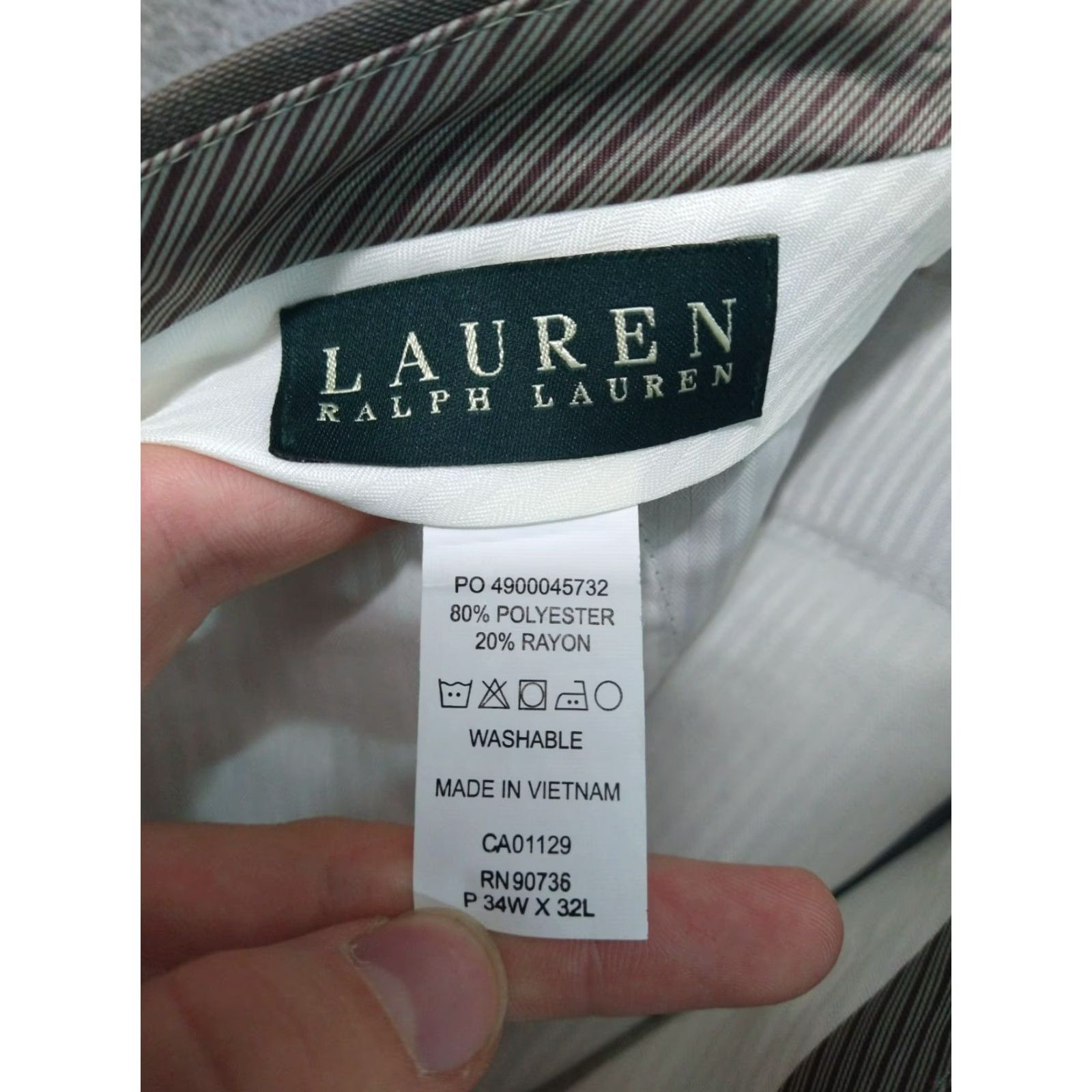 Ralph Lauren Ralph Lauren Dress Pants Mens 34x32 Beige Straight Leg Mid Rise Cuffed Pleated Dress Pants Mens Beige 34 Inseam 32 City Preppy Wedding Vintage: No Size US 34 / EU 50 - 7 Thumbnail