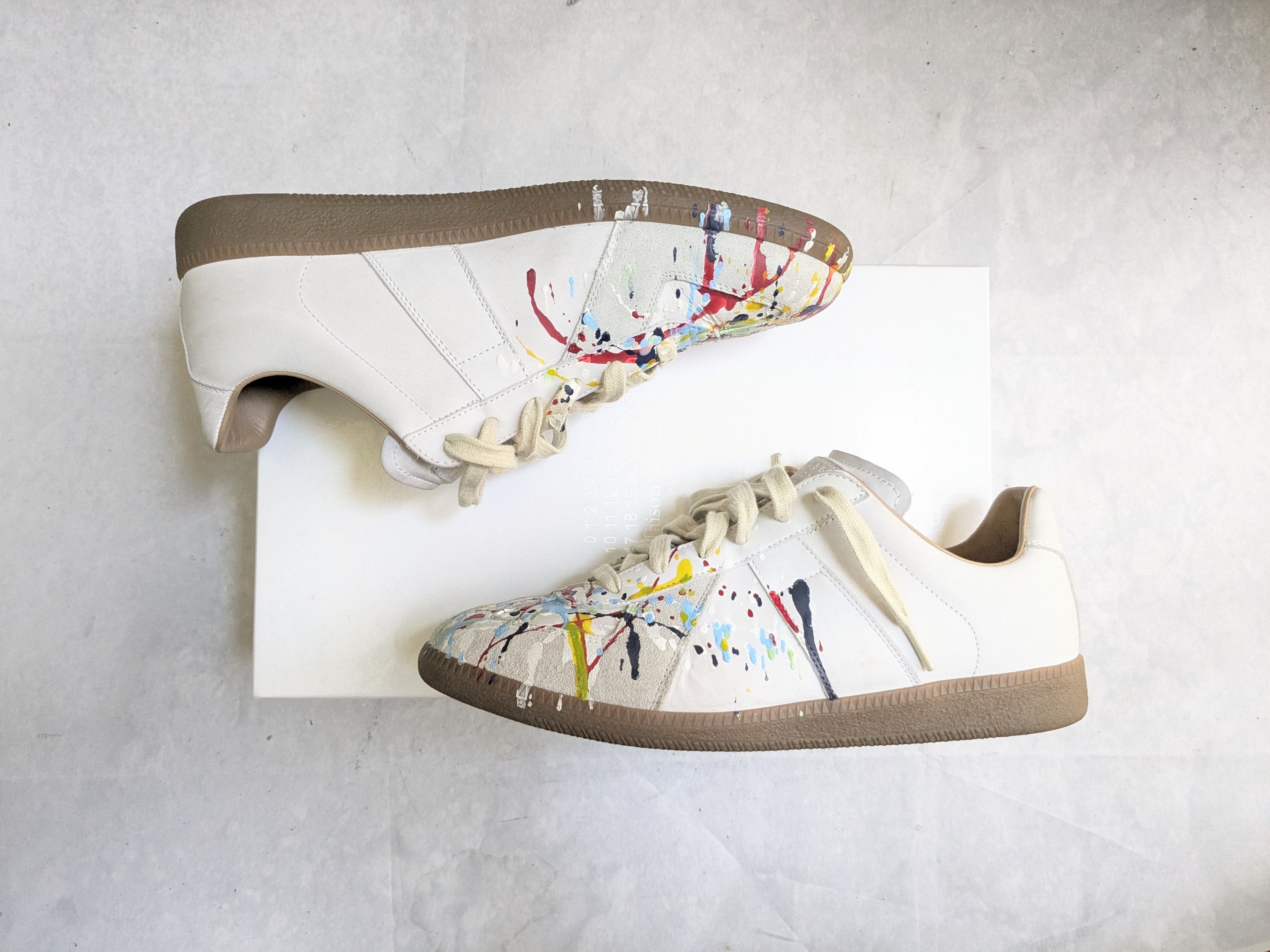 Maison Margiela Maison Margiela Replica GAT Paint Splatter 8 41 Gum Size US 8 / EU 41 - 2 Thumbnail