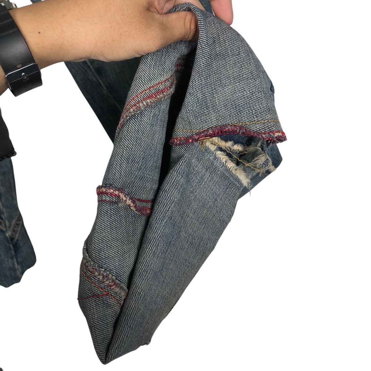 Tornado Mart 📌Bow Cut Design Punk Style Patch Work Style Butterfly Denim Size 32" / US 10 / IT 46 - 15 Thumbnail