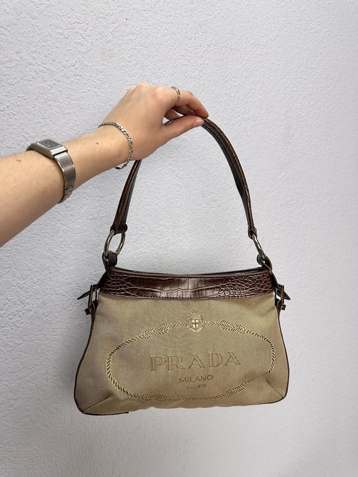 Other Y2k Gothic Avatngarde Bag Distressed Prada Style Japanese Size ONE SIZE - 5 Thumbnail