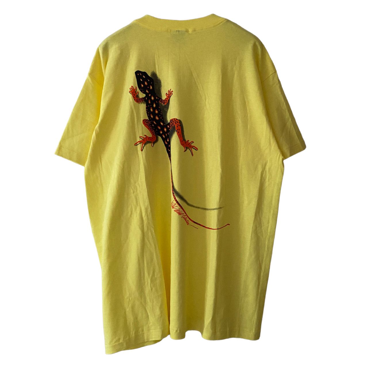 Image of Vintage Marlboro 90's Lizard Yellow Tee, Men's (Size XL)