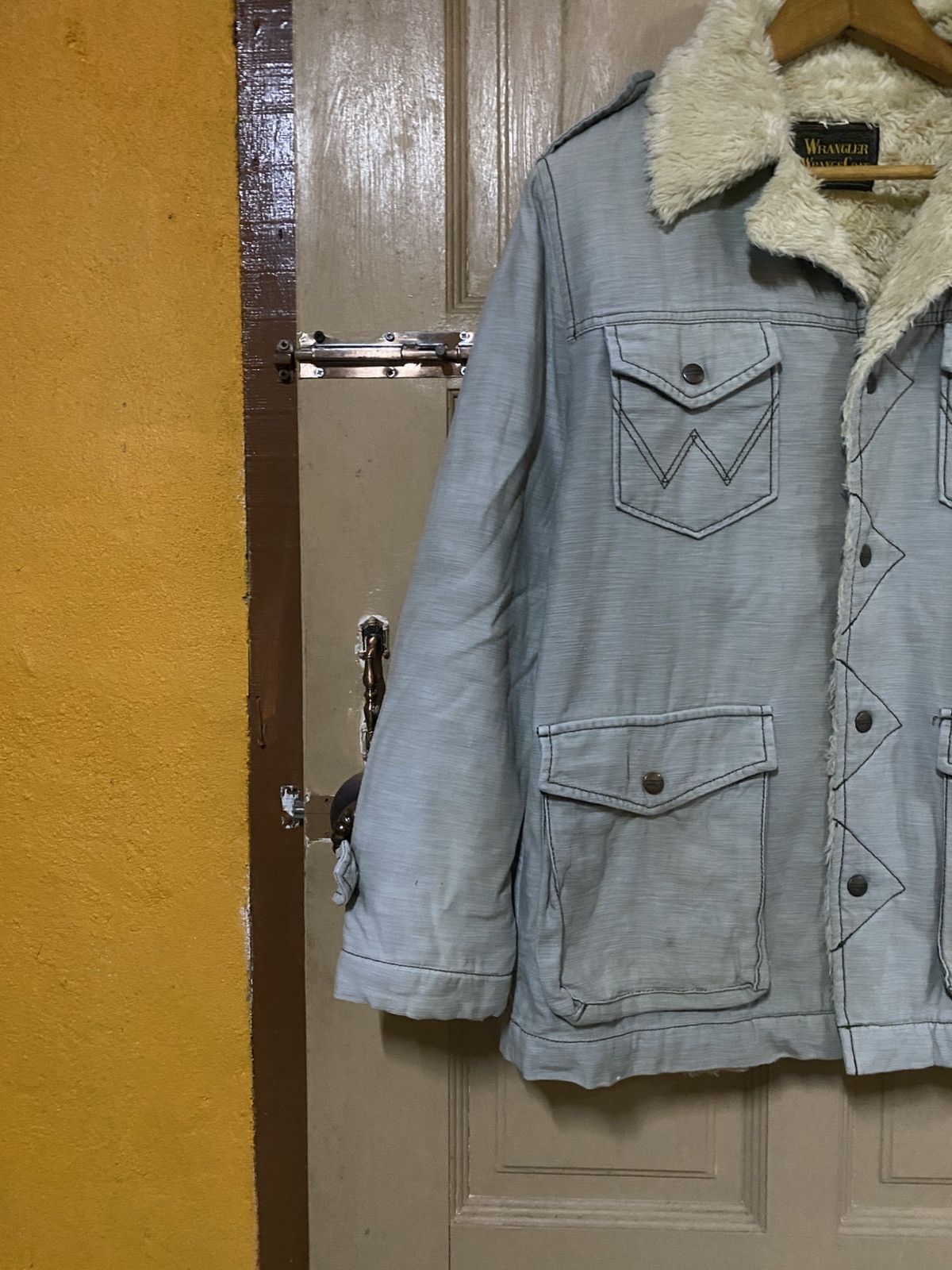 Wrangler Vintage Wrangler Wrang Coat Sherpa-Lined Western Ranchwear Size US S / EU 44-46 / 1 - 5 Thumbnail