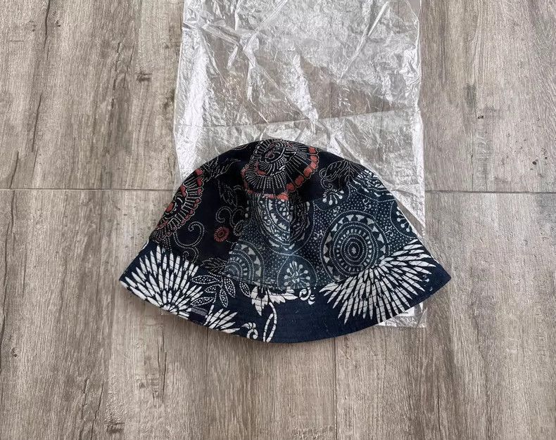 Visvim Visvim VISVIM ICT DOME BUCKET HAT INDIGO PATTERN-2506 Size ONE SIZE - 2 Thumbnail