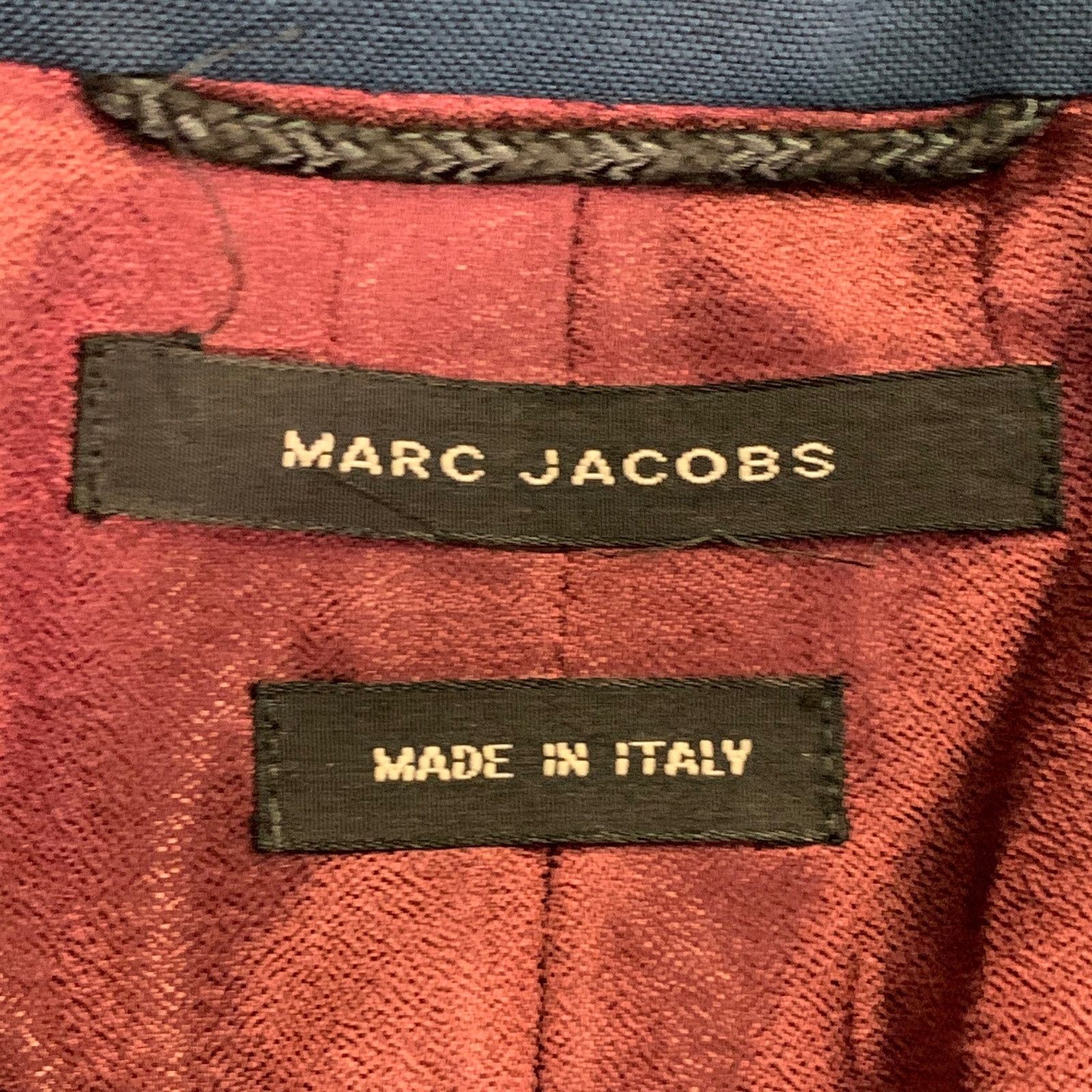 Marc Jacobs MARC JACOBS Size 38 Navy Wool Notch Lapel Sport Coat Size 36R - 7 Thumbnail