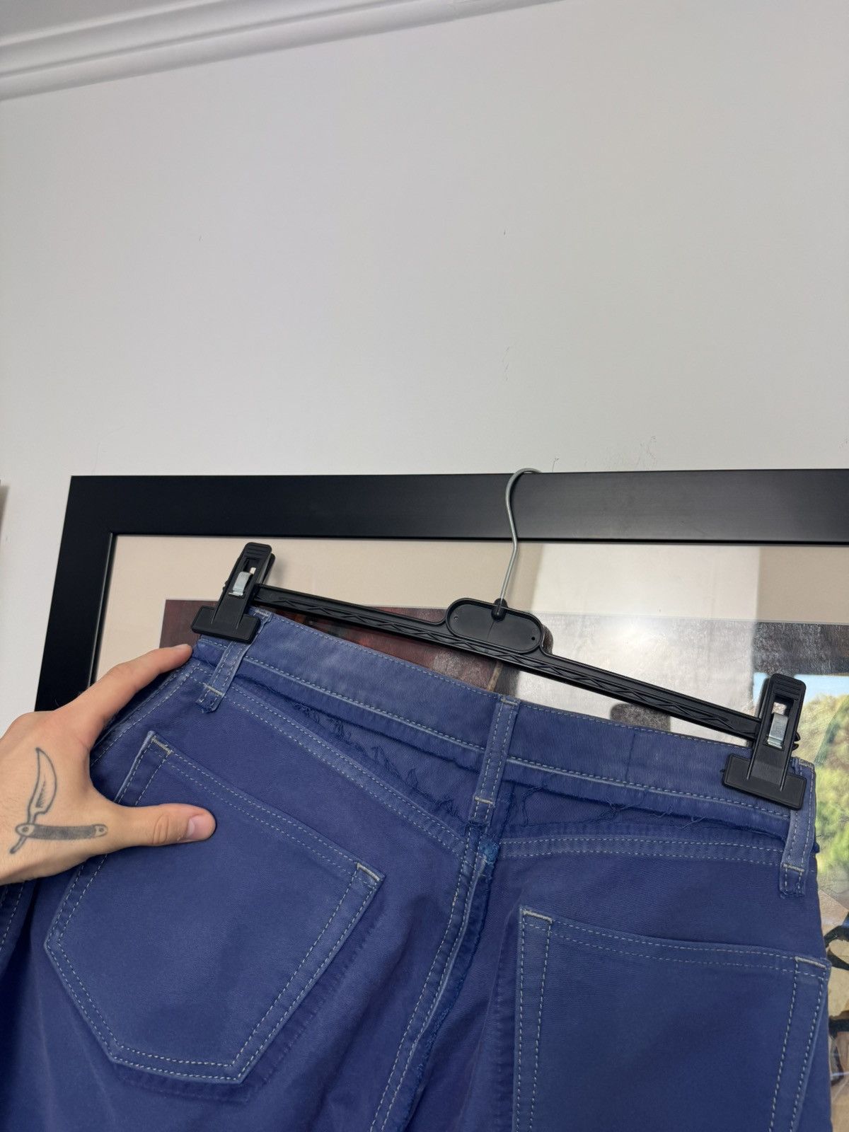 Maison Margiela Maison Margiela Blue Jeans Denim Pant Distressed Designer Size US 30 / EU 46 - 10 Thumbnail