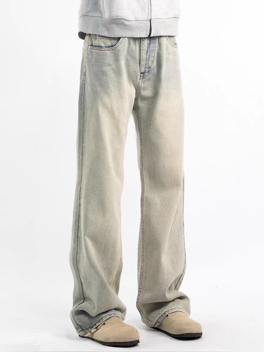 Japanese Brand × Jean Vintage yellow clay high street micro flare jeans Size US 32 / EU 48 - 5 Thumbnail