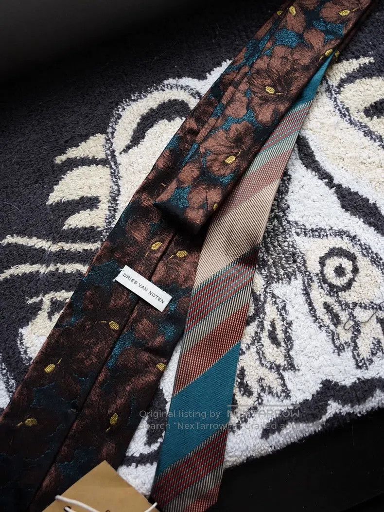 Dries Van Noten Dries Van Noten Floral Tie Size ONE SIZE - 3 Thumbnail