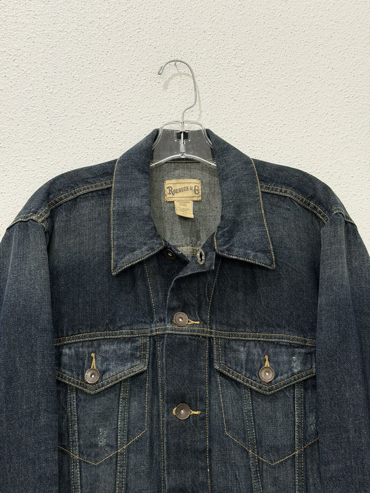 Sears Vintage 90s Roebuck & Co. Jean Jacket Size Medium Size US M / EU 48-50 / 2 - 2 Thumbnail
