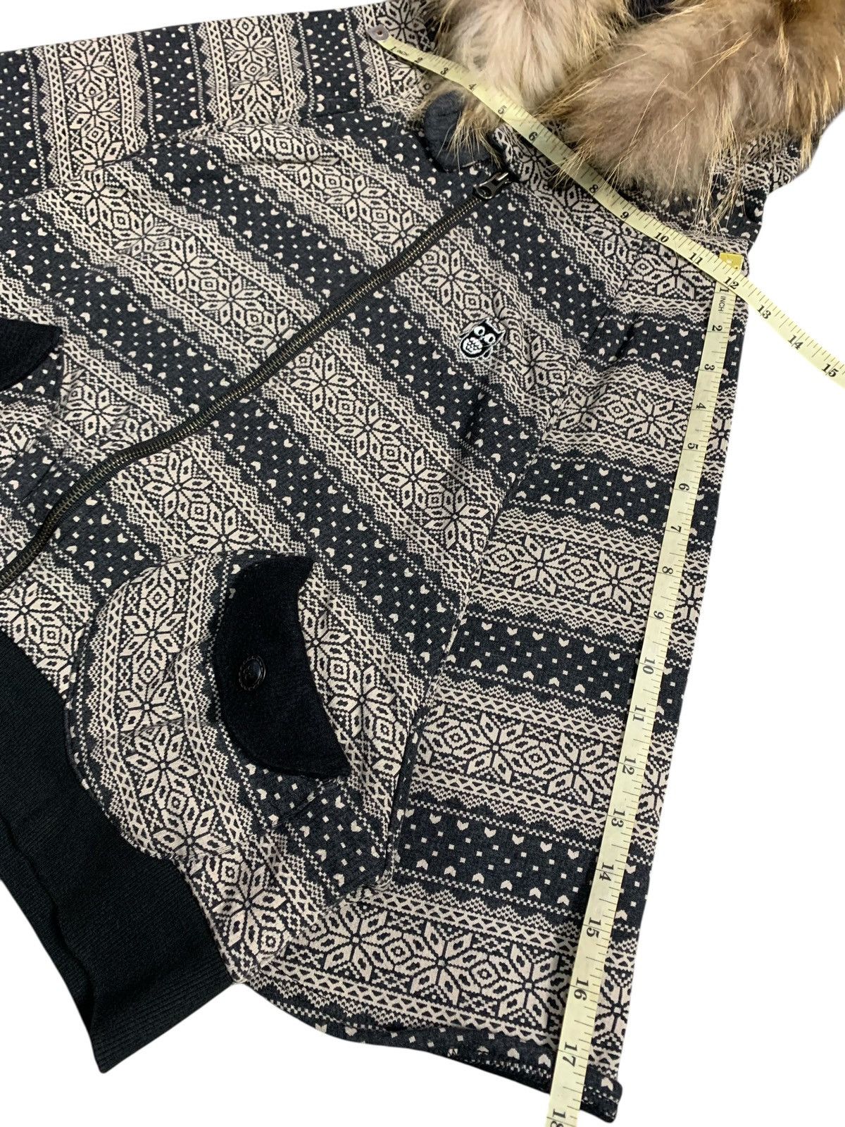 20471120 AISR CAT NAVAJO BIG POCKET FUR ZIP HOODIE ISSEY YOHJI STYLE Size US M / EU 48-50 / 2 - 7 Thumbnail