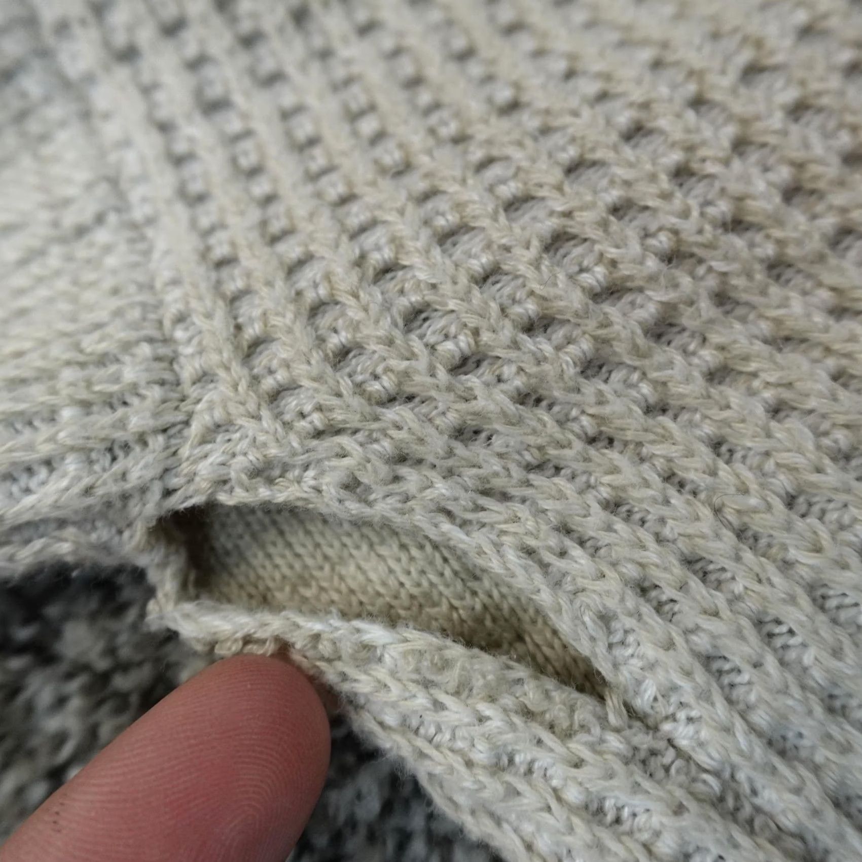 Eileen Fisher VINTAGE? No. Cardigan Womens XS White Waffle-Knit Open Front Pockets Eileen Fisher Sweater Size XS / US 0-2 / IT 36-38 - 6 Thumbnail