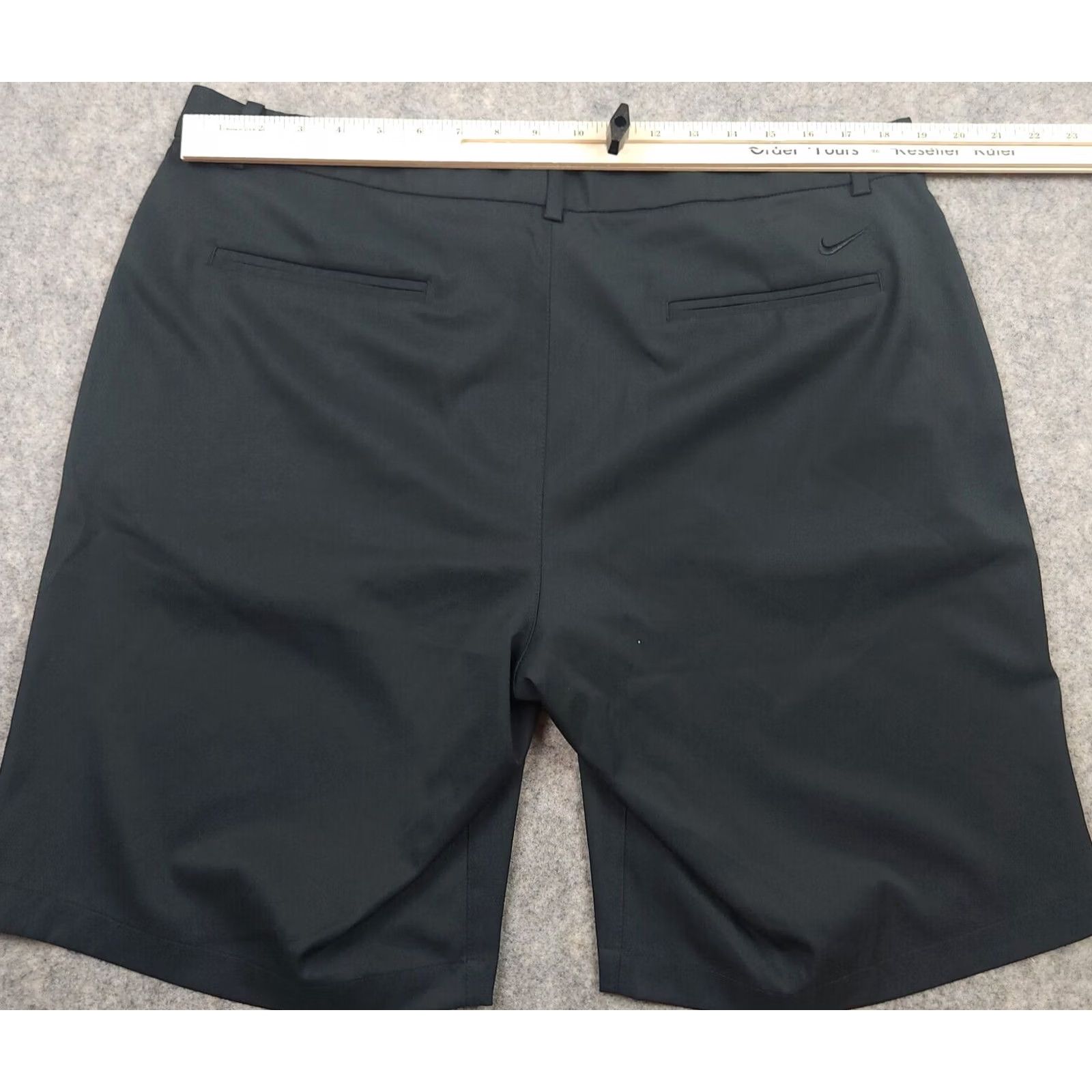 Nike Nike Golf Shorts Mens 38 Black Dri-Fit Standard Fit Bermuda Flat Front Shorts Nike Logo Lightweight Casual Sports Size US 38 / EU 54 - 7 Thumbnail