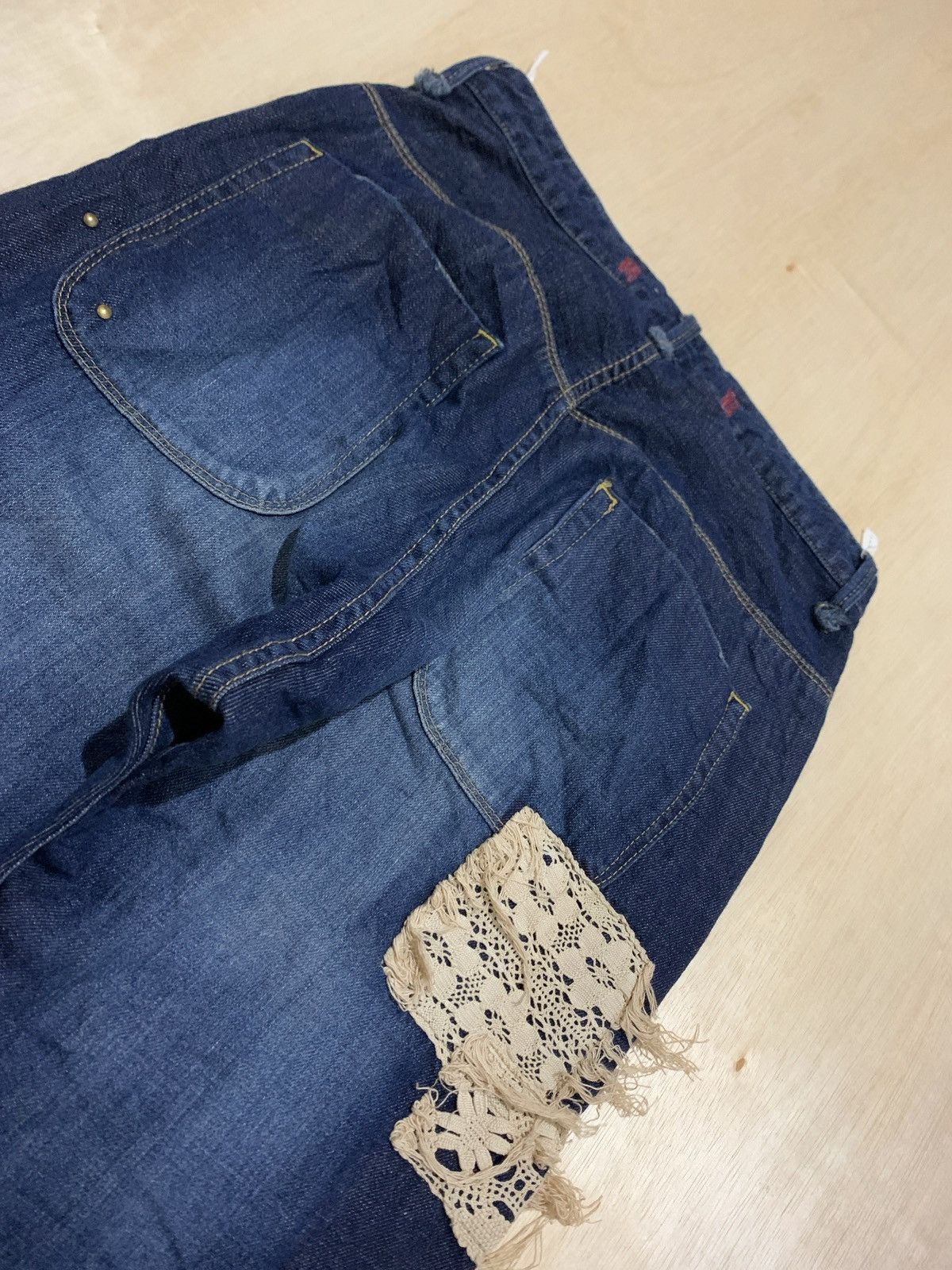 14th Addiction × If Six Was Nine × Japanese Brand Vintage Distressed Balcony and Bed Denim Jeans Size US 30 / EU 46 - 5 Thumbnail