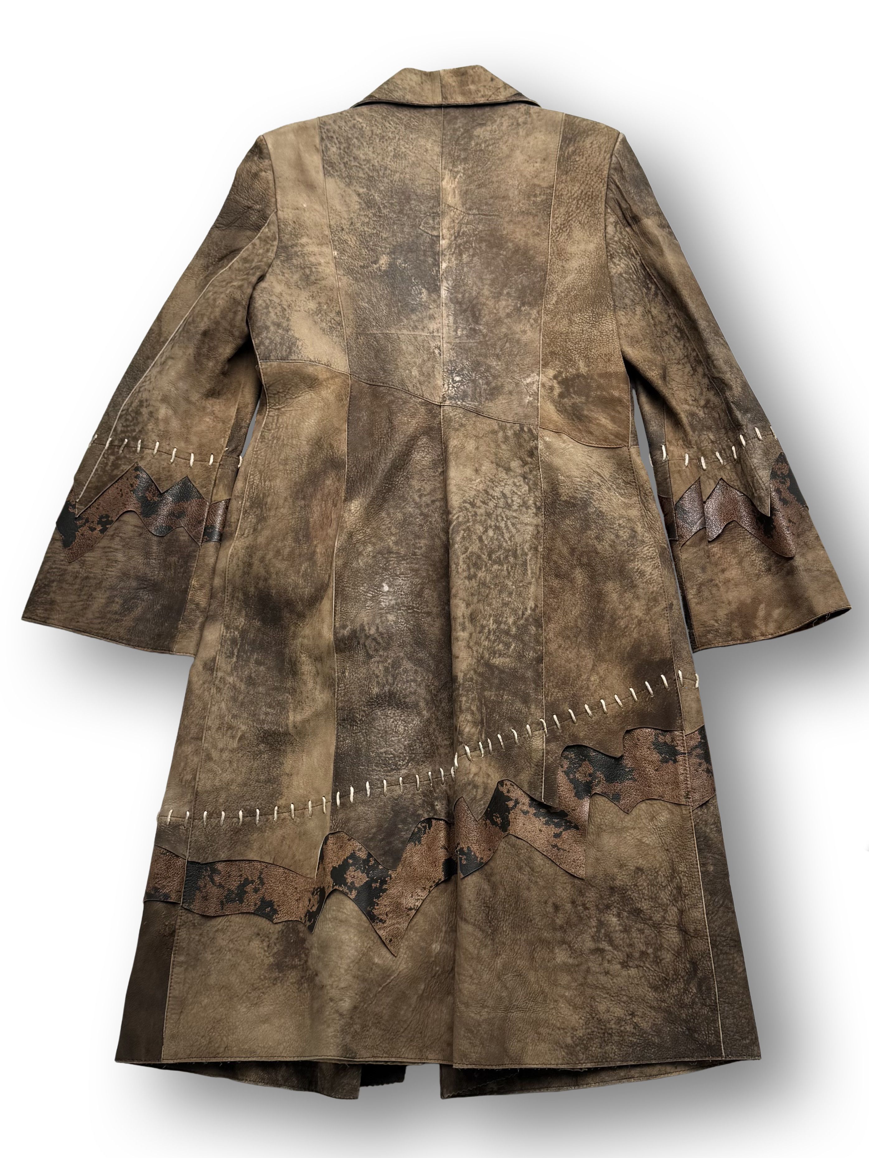 Vintage Vintage Leather Coat Size L / US 10 / IT 46 - 4 Thumbnail
