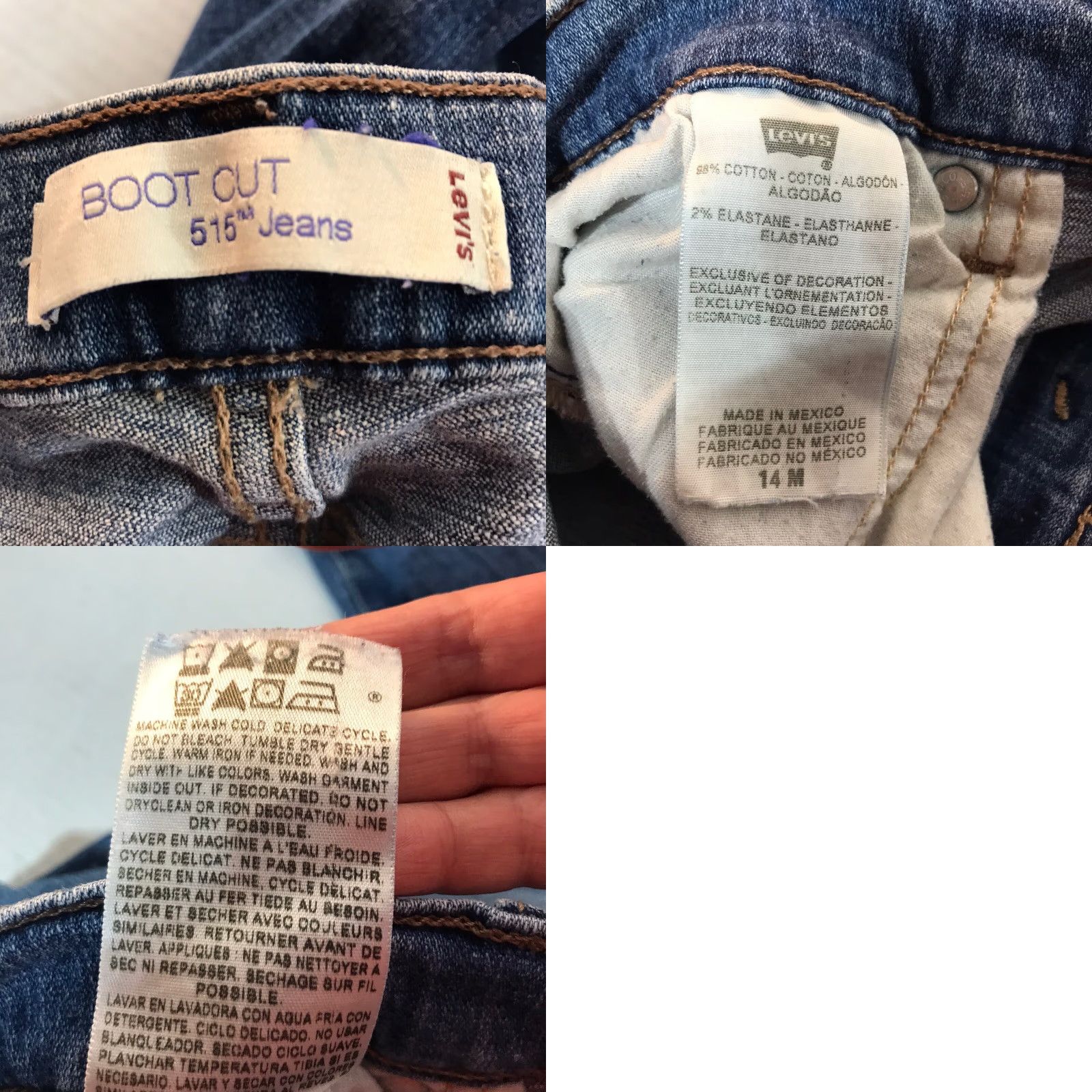 Levi's Levi's 515 Bootcut Jeans Womens Size 14 Medium Wash Blue 90s Size 36" / US 14 / IT 50 - 8 Thumbnail