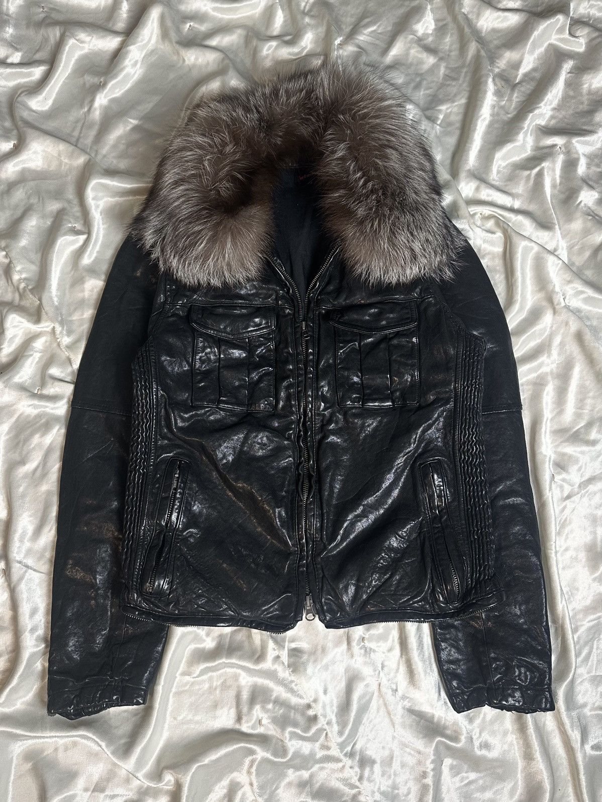14th Addiction 14th addiction Crosszip (W/ Detachable Fox Fur and