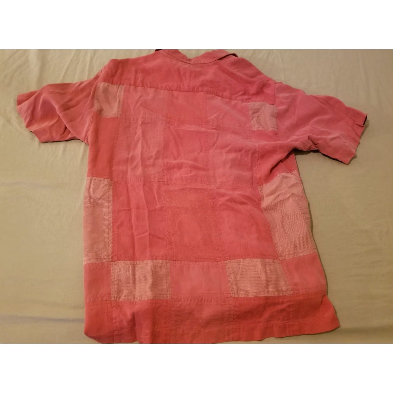 Tommy Bahama Tommy Bahama Silk Shirt Mens M Red Short Sleeve Button-Up Shirt Size US M / EU 48-50 / 2 - 5 Thumbnail