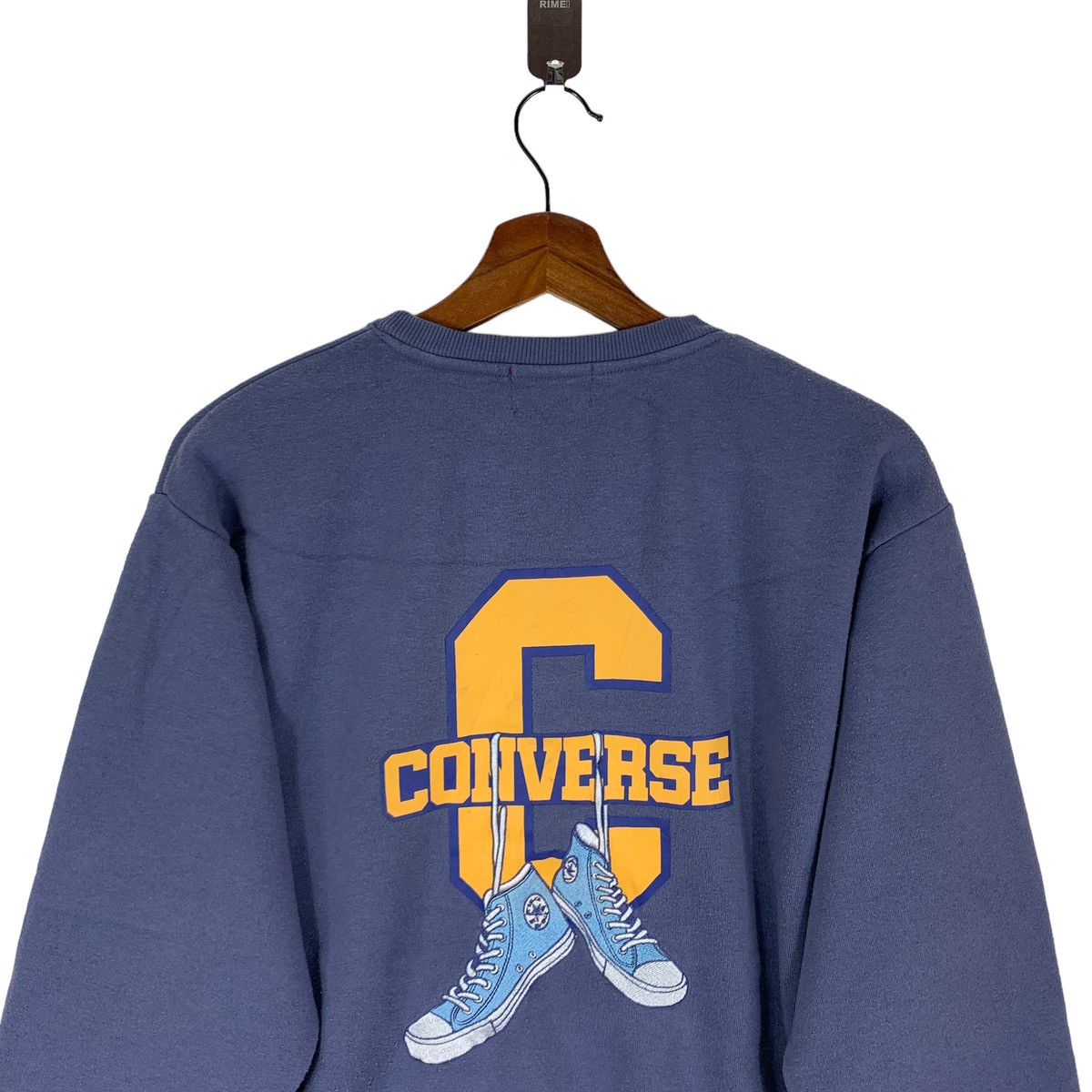 Converse × Vintage Vintage Converse Shoes Pullover Crewneck Size US M / EU 48-50 / 2 - 2 Thumbnail