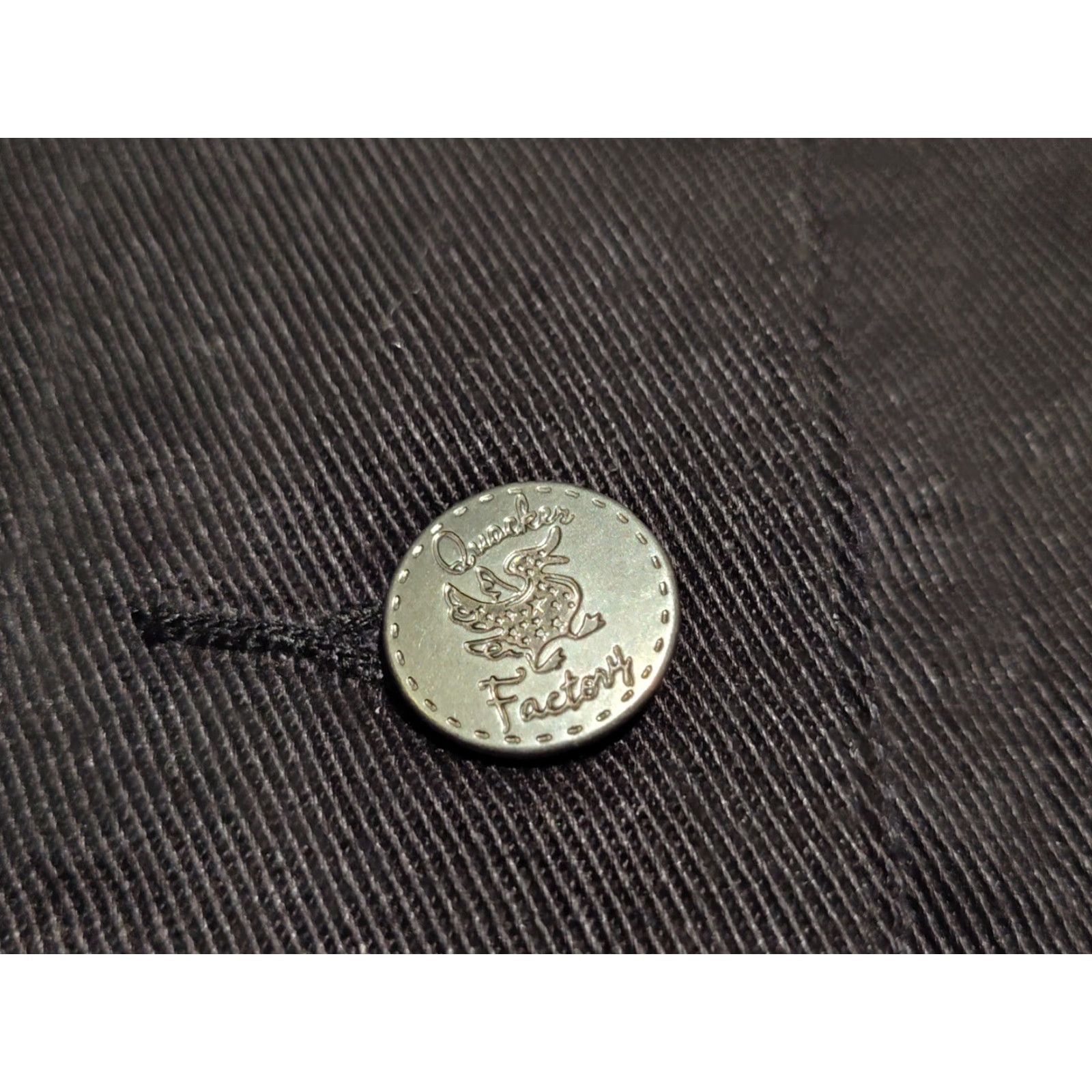 Quacker Factory VINTAGE Quacker Factory Women's Denim Jacket Bling Rhinestones Peace XL Black Casual All Seasons Size XL / US 12-14 / IT 48-50 - 5 Thumbnail