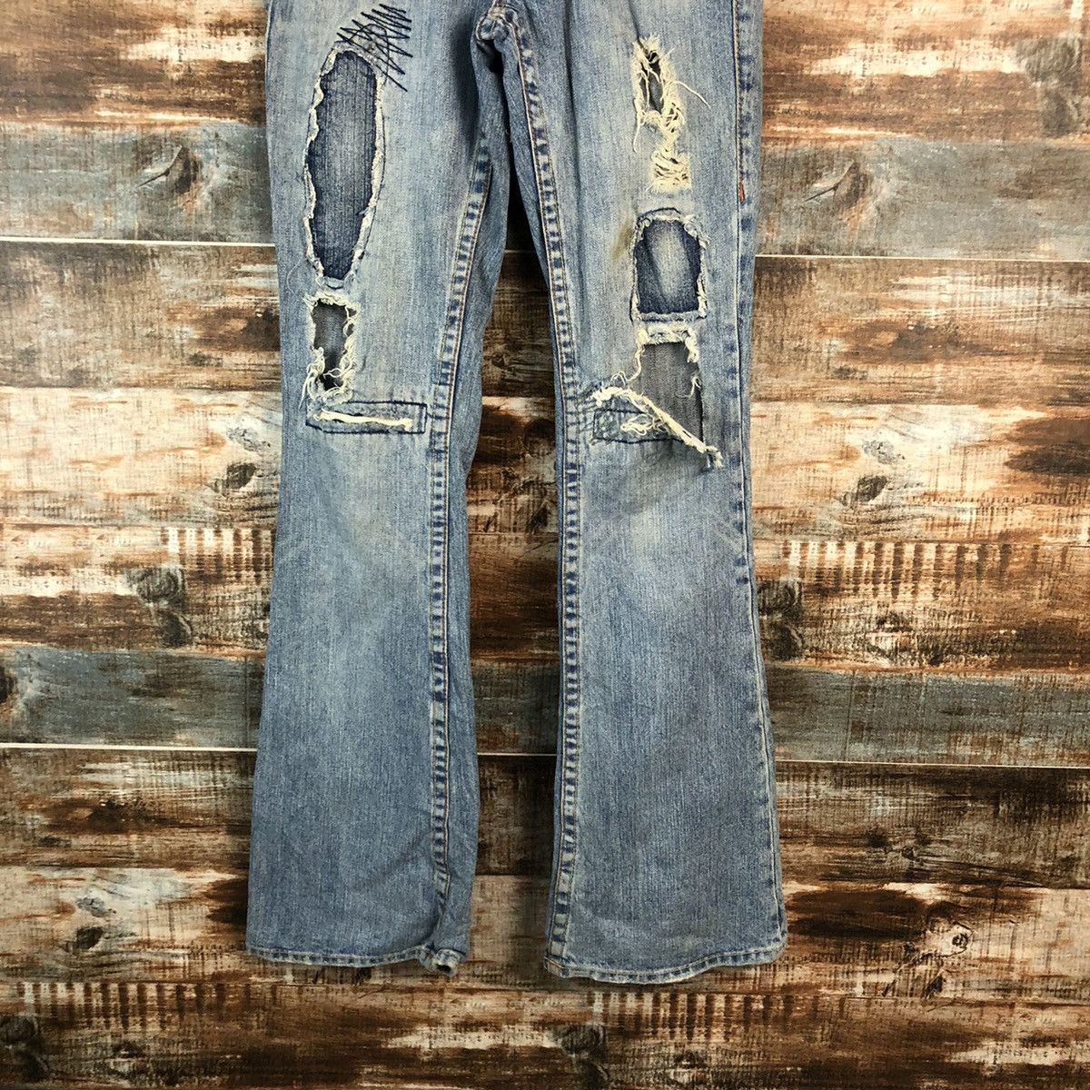 True Religion DLL True Religion Blue Distressed ripped Denim Pants #A2143 Size 26" / US 2 / IT 38 - 3 Thumbnail