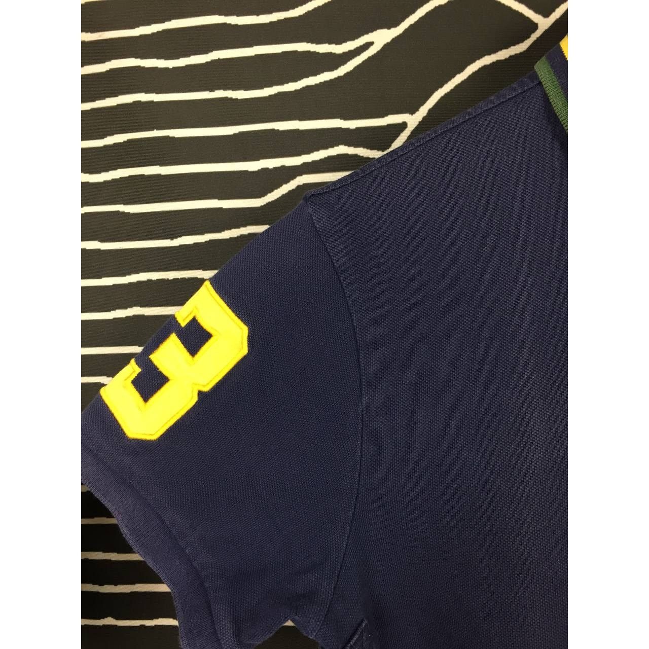 Polo Ralph Lauren Vtg Polo Ralph Lauren Big Logo Custom Fit Polo Tee Size US M / EU 48-50 / 2 - 6 Thumbnail