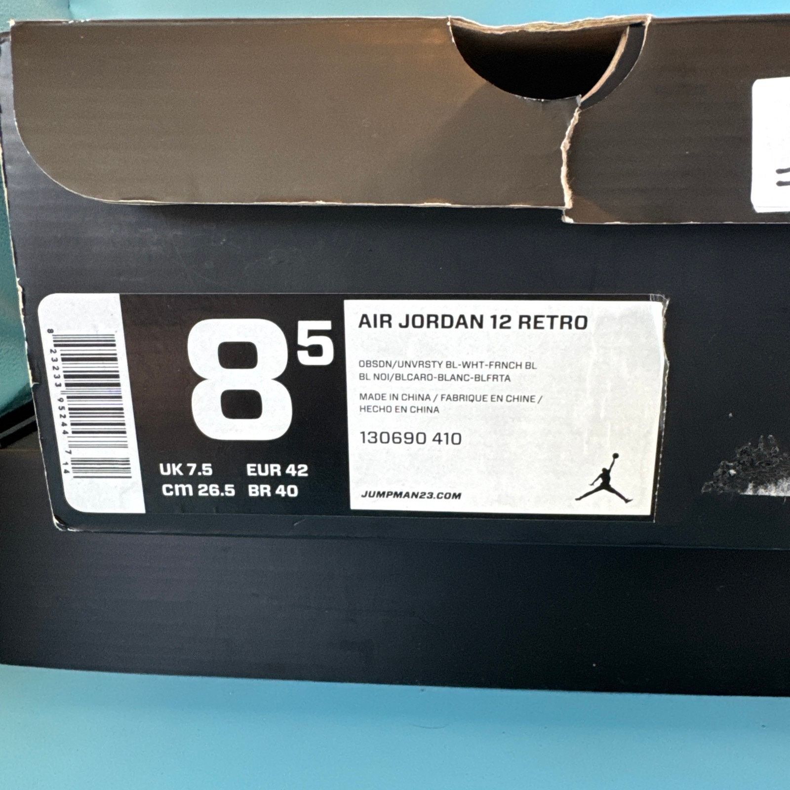 Jordan Brand Air Jordan 12 Retro 'Obsidian' 2012 sz m8.5 Size US 8.5 / EU 41-42 - 16 Thumbnail