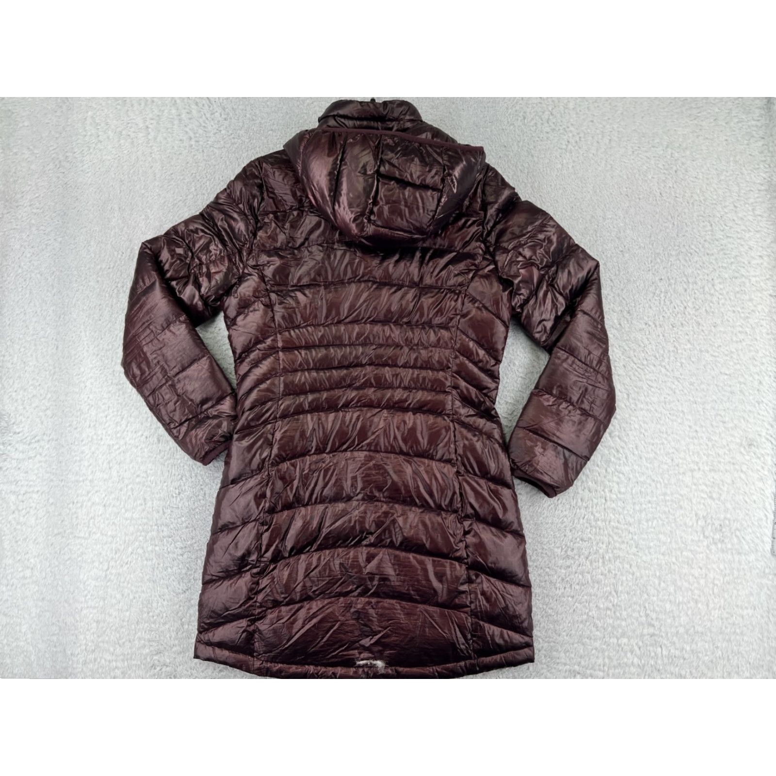 Calvin Klein Calvin Klein Jacket Womens XS Red Puffer Down Hooded Long Sleeve Quilted Zip Coat Size XS / US 0-2 / IT 36-38 - 2 Thumbnail