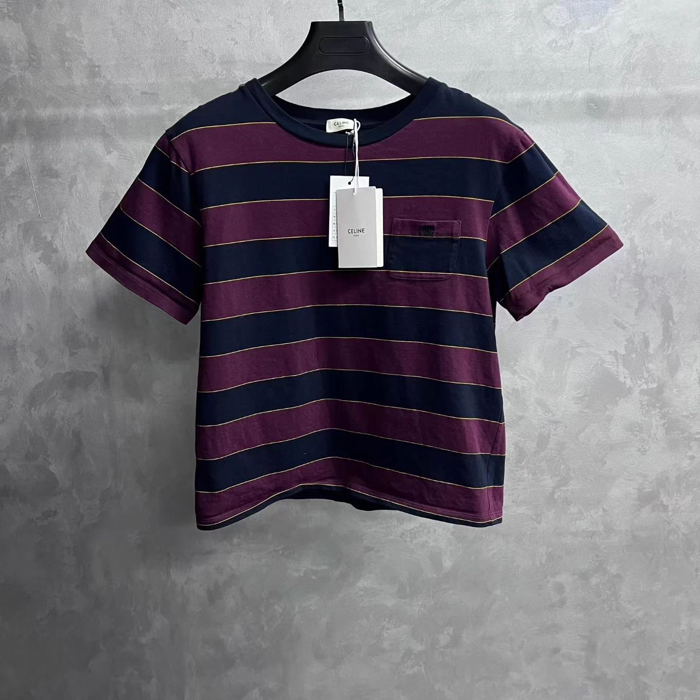 Celine Celine Red Stripe Crewneck Short-Sleeve Tee M with Tags Size M / US 6-8 / IT 42-44 - 1 Thumbnail