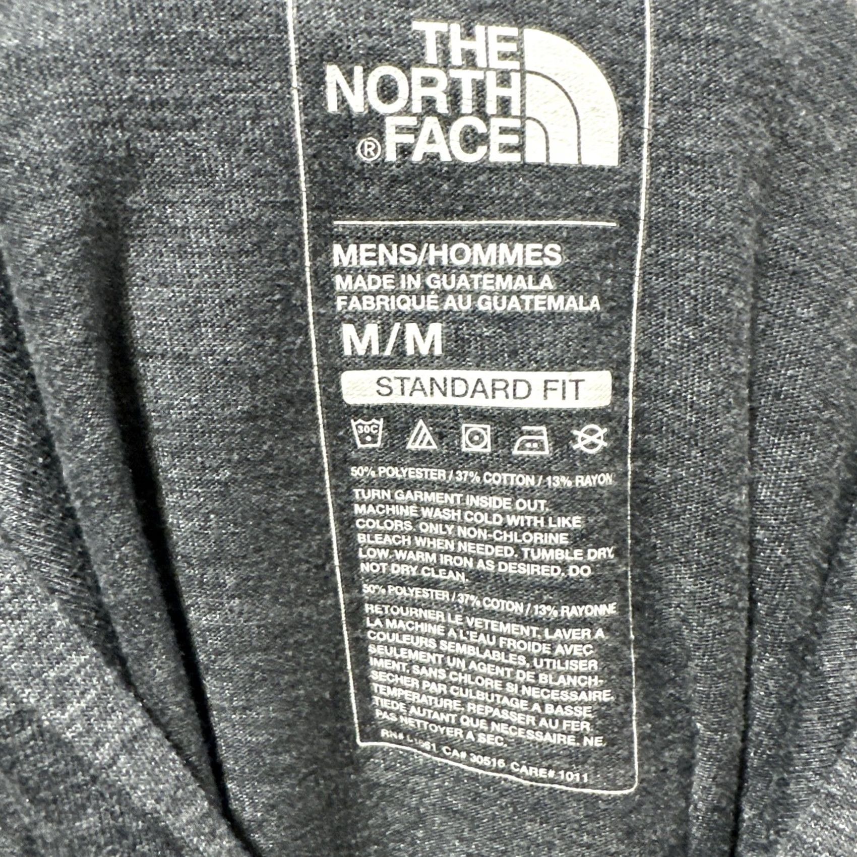 The North Face The North Face Hoodie Men M Gray Regular Full Zip Logo USA Tri-Blend Classic Fit Size US M / EU 48-50 / 2 - 3 Thumbnail