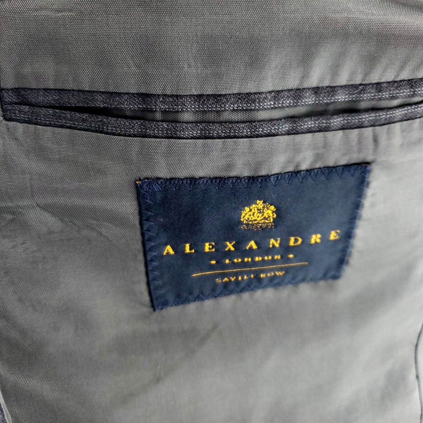 Savile Row Alexandre London Savile Row Wool 2 Button Suit Jacket 40R Gr Size 40R - 7 Thumbnail